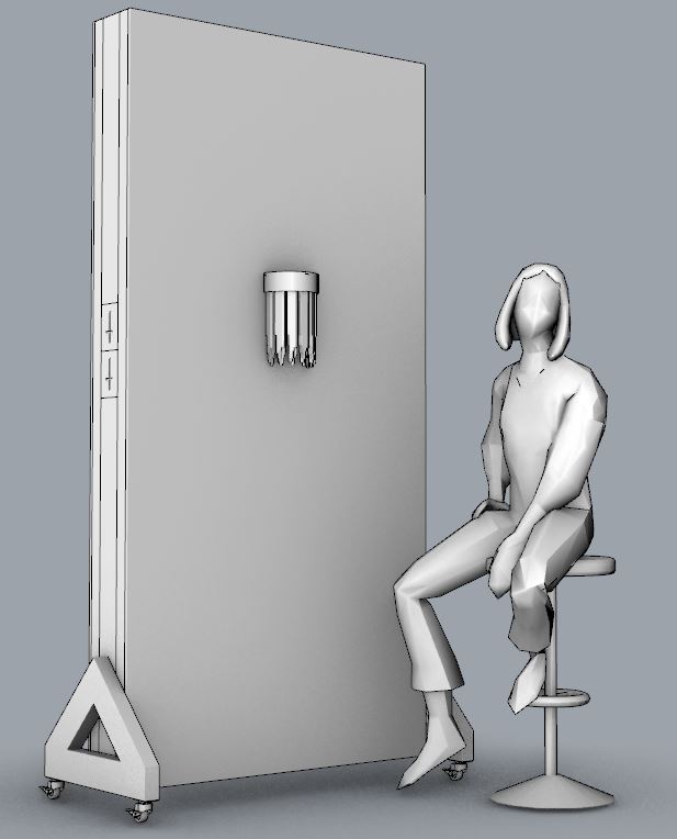 Celine Sconce - Product design & development; materials: Moroccan selenite, polished brass / nickel frame (work in progress)