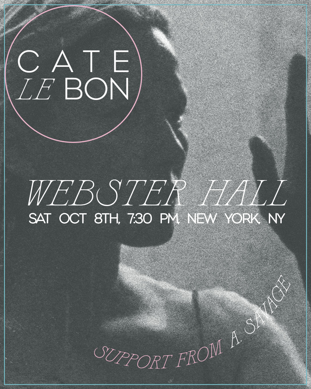 Cate Le Bon Tour Poster