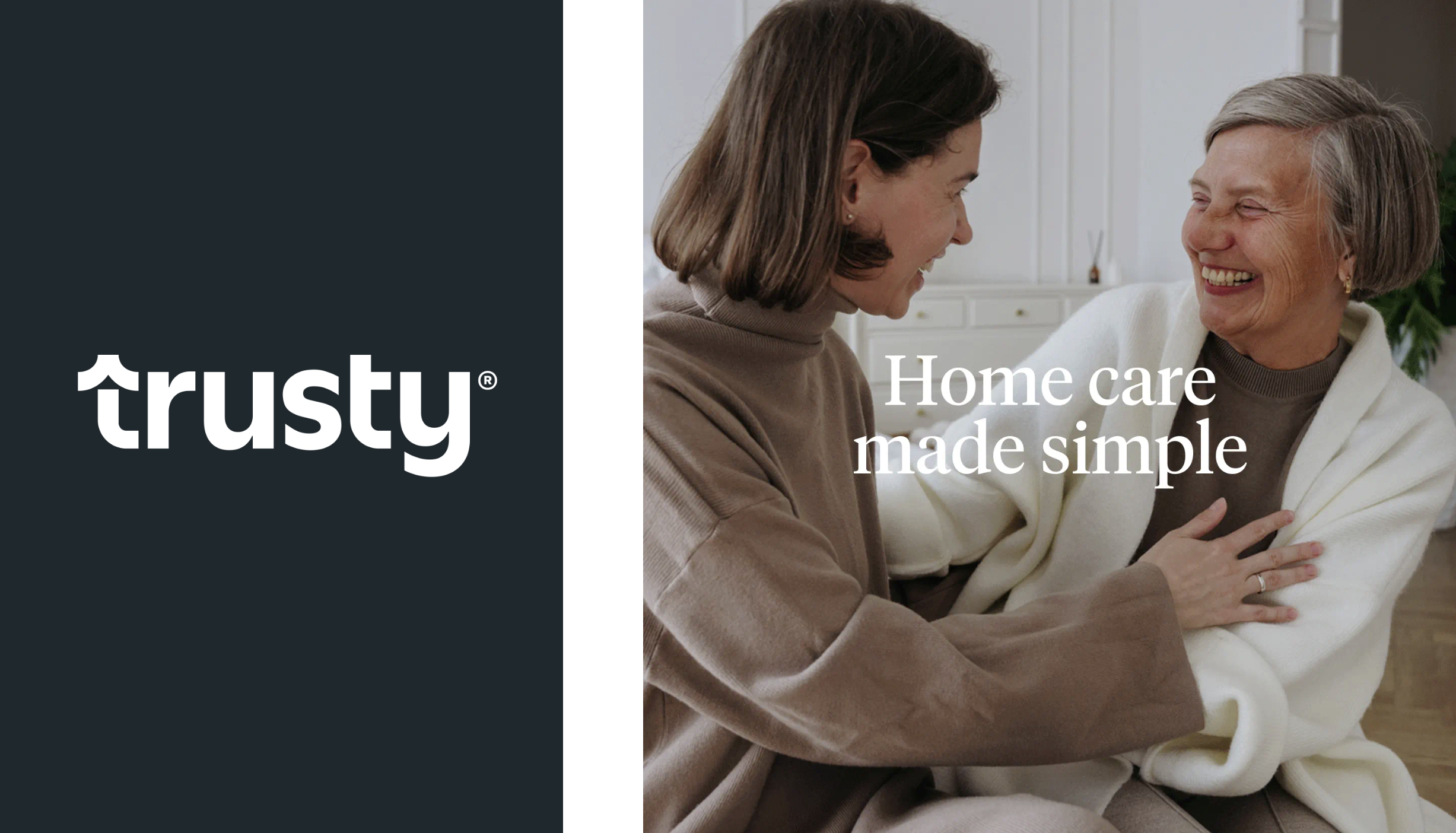 A former client was looking to engage in a naming sprint for a new aging-in-place company and offering. Why 'Trusty?' It's reliable, dependable, tried and true. Consistent, high-quality service over time. Dedicated to safeguarding the well-being of their clients. Always there when you need them. No matter what.