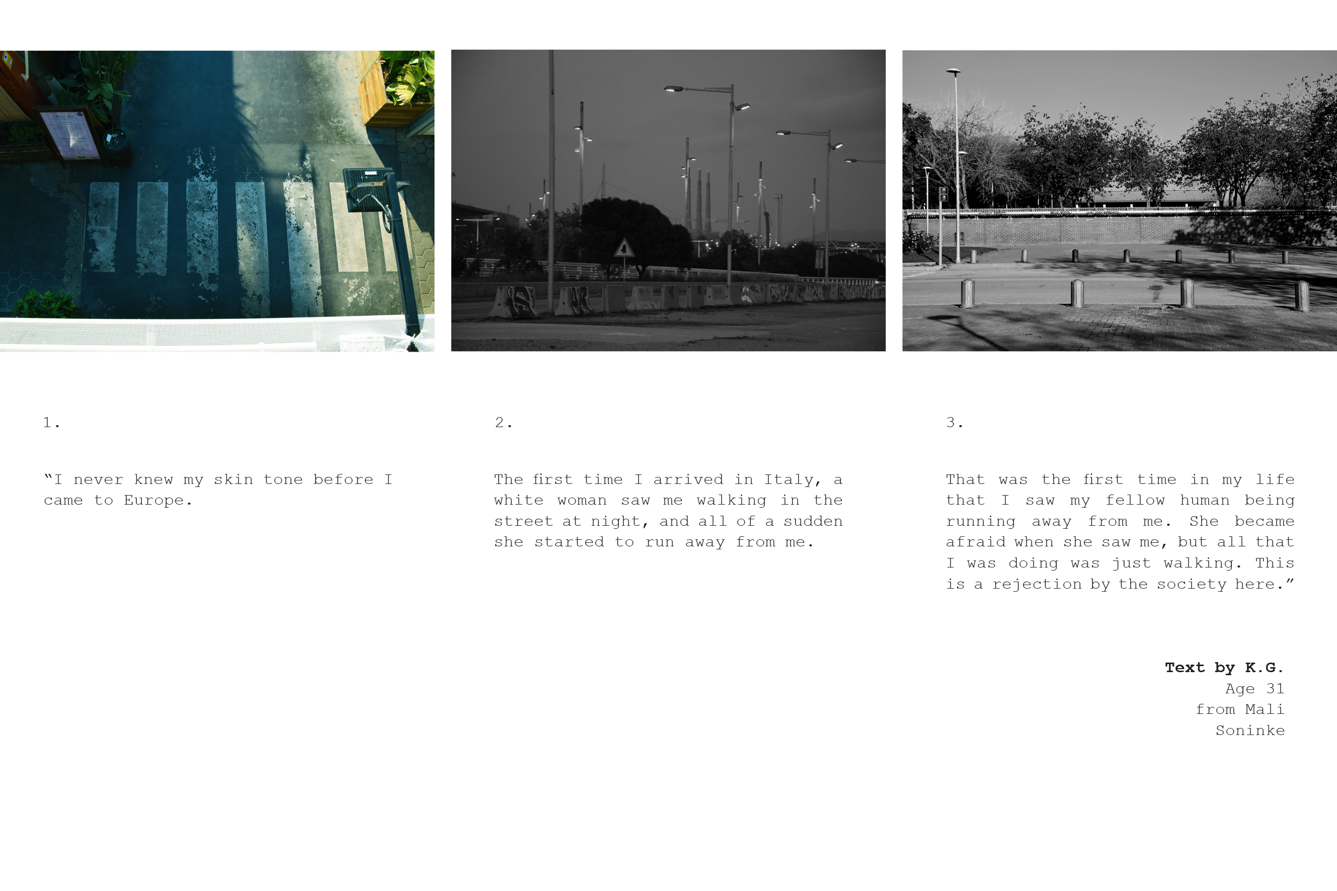 Triptych, COLLECTION 01: Rejections // Chapter 01.1 “Social Rejections.” Workshop in Platja del Bogatell, Barcelona ES.