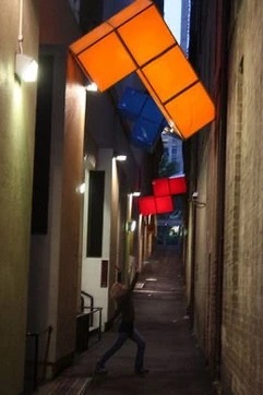 Images: looking at some existing projects done in small alleyways.