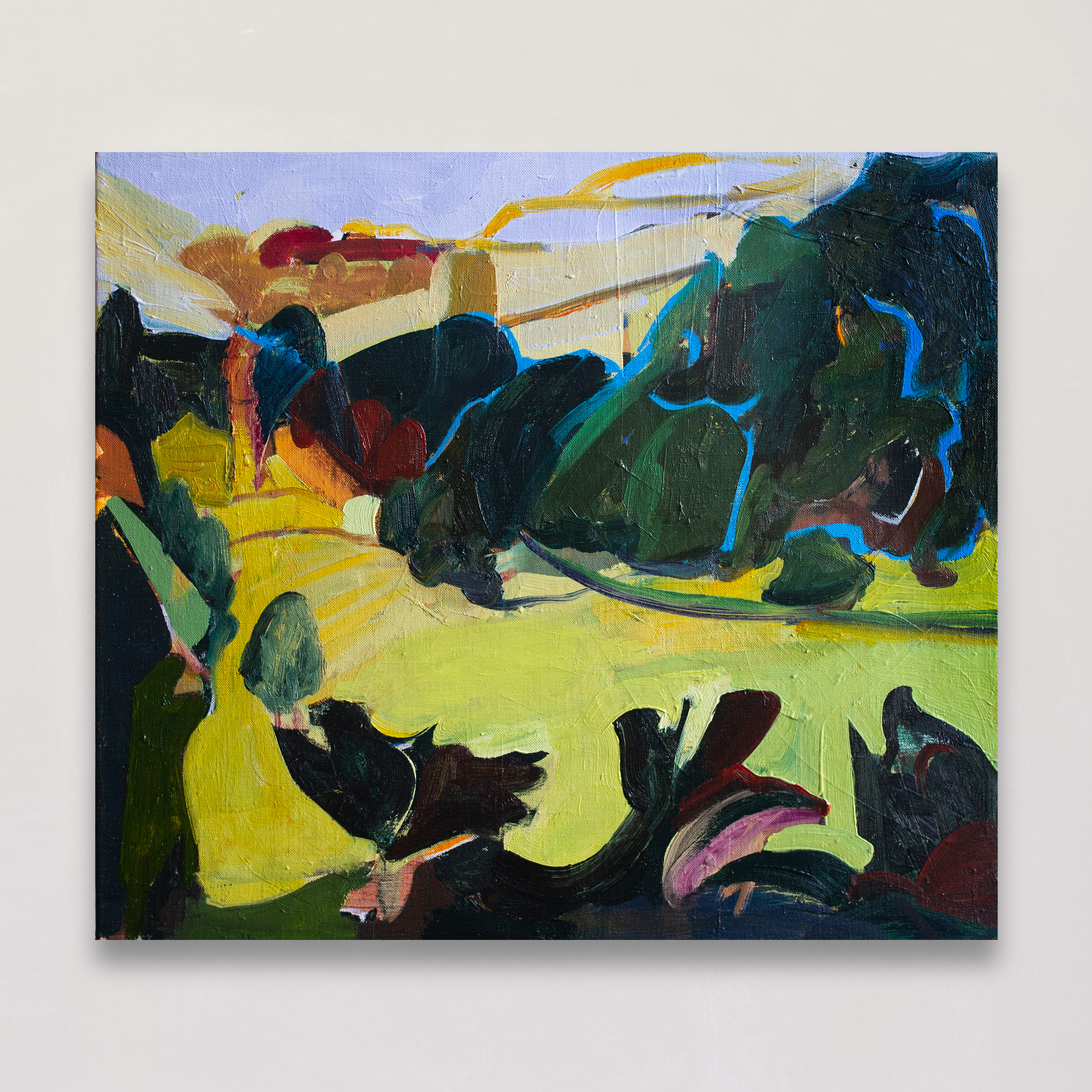 View from the Dene. Oil on canvas