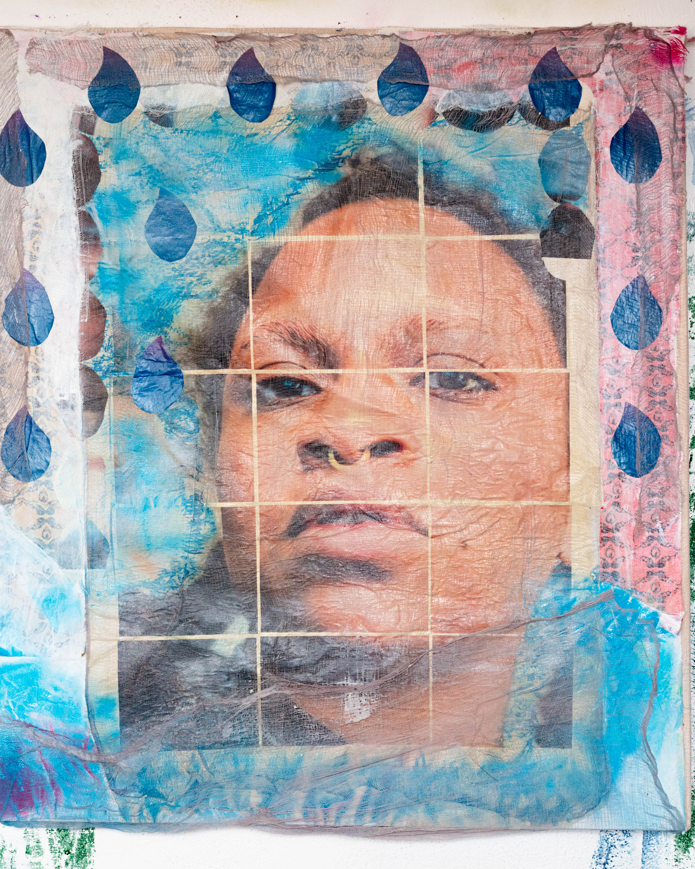 Portrait(s) Coated #1,(AMPHETAMINE TEARS), 46x50,2023