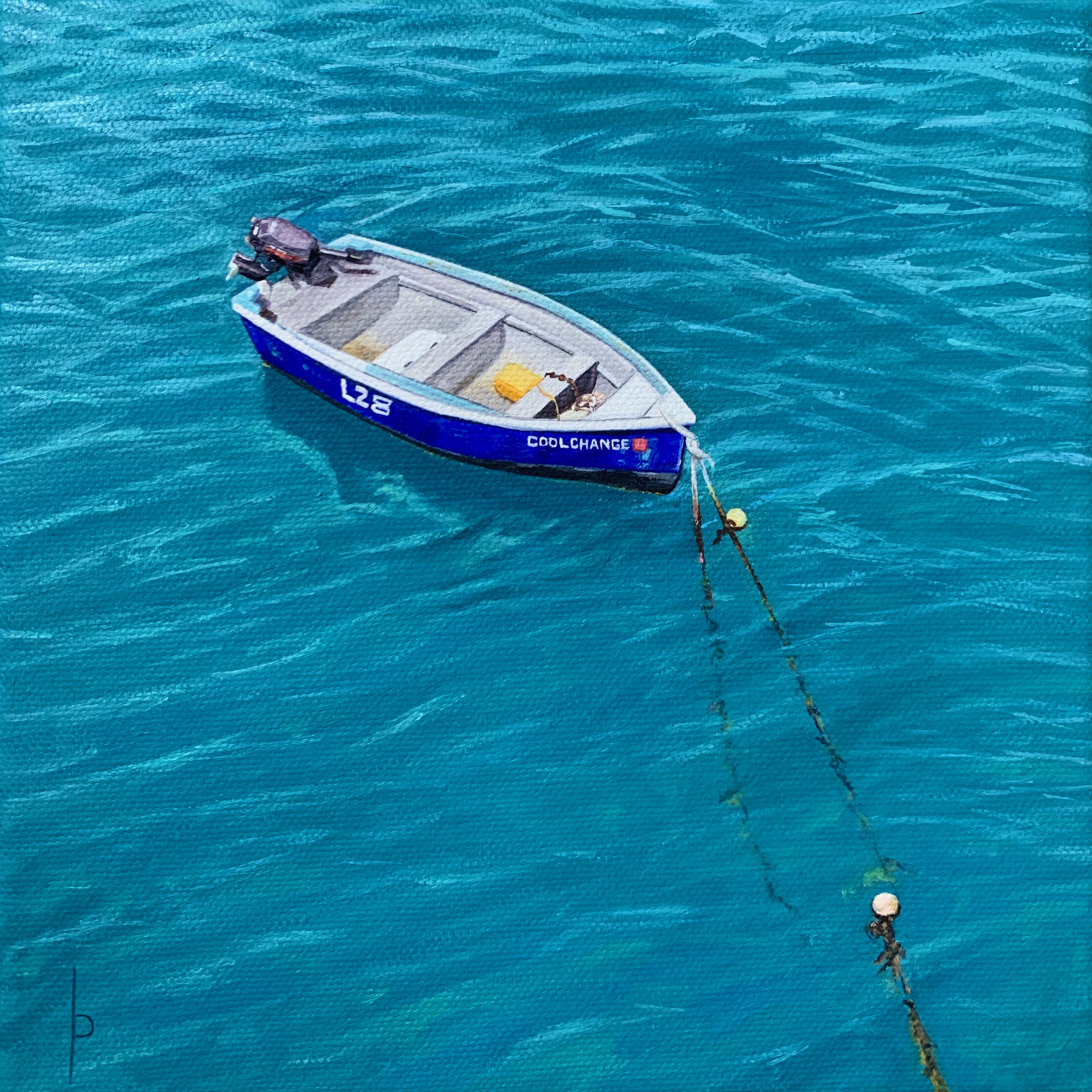 Coolchange 2021 Oil on Canvas 8"x8"