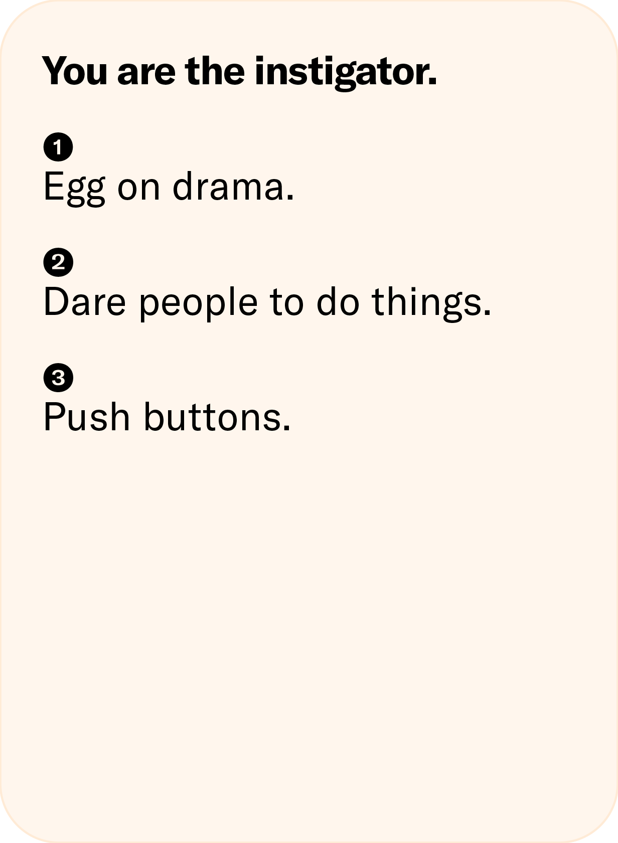 Instigator Persona Instructions