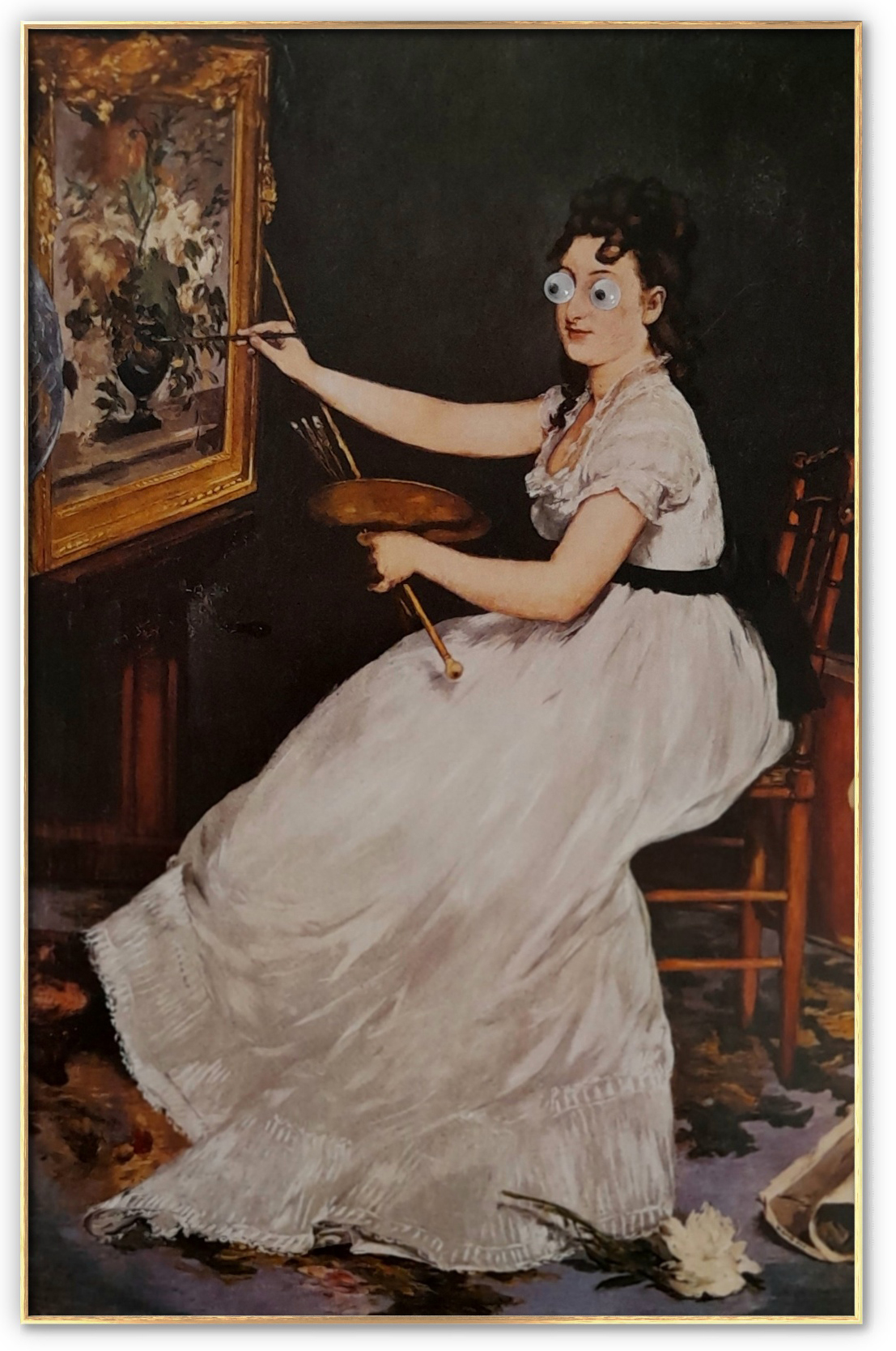 Eva Gonzales - EDOUARD MANET. 1870. 15 x 21 cm. GALERIA NACIONAL - LONDRES