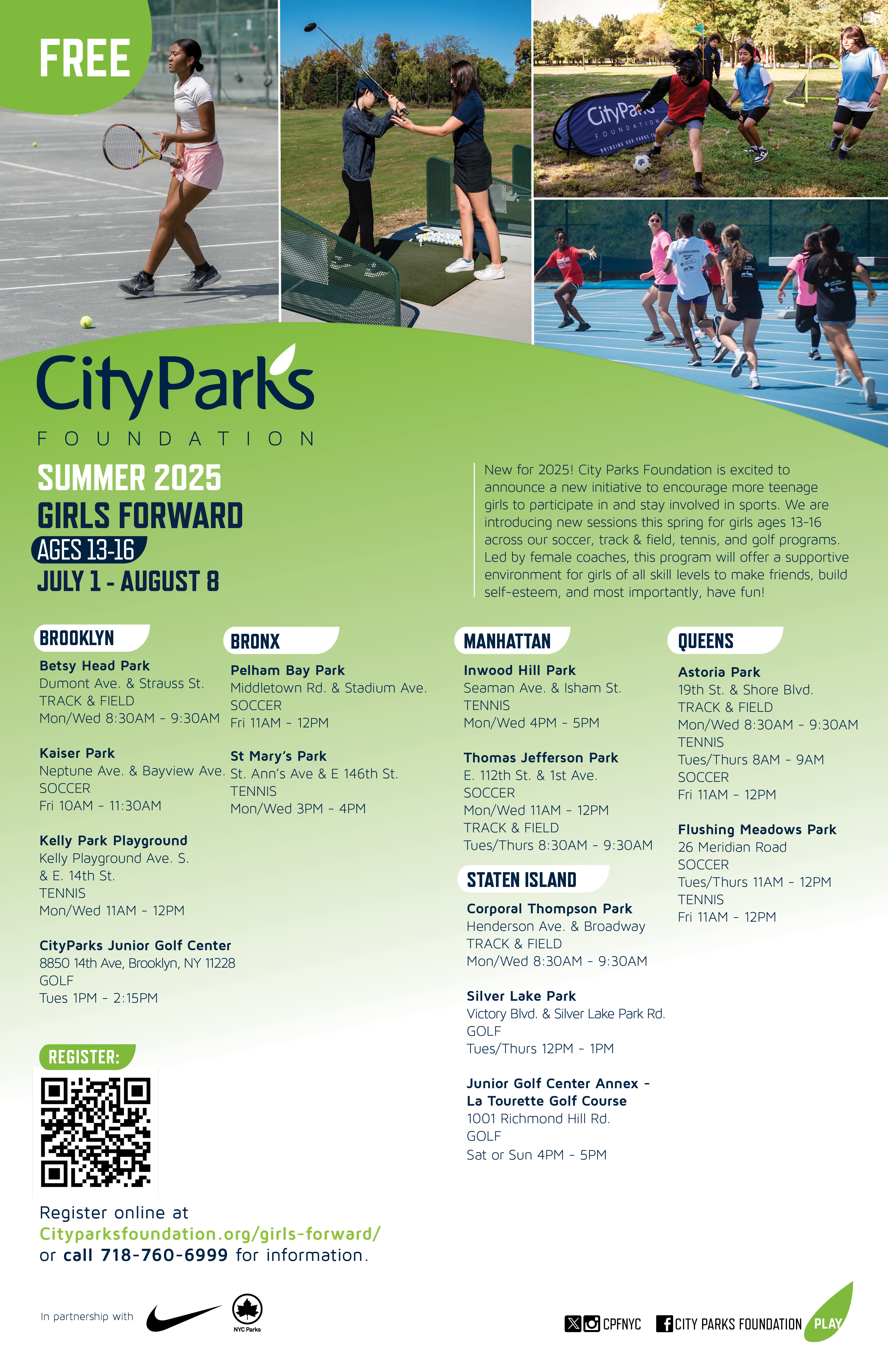 Flyer for Girls Forward