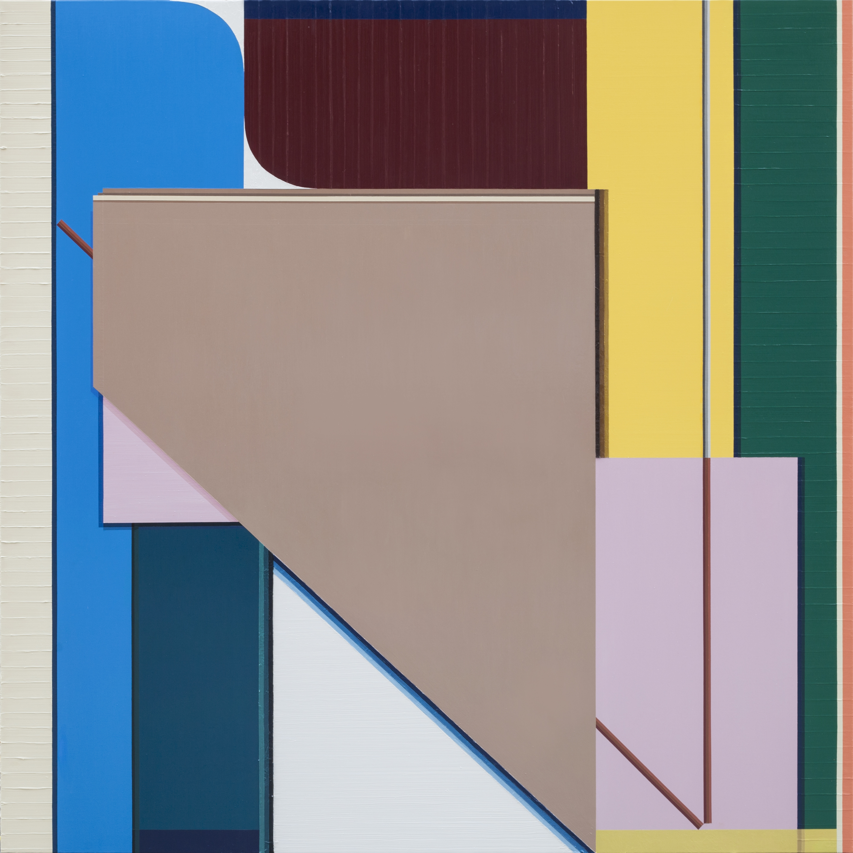 A Shape of Taste no.101, Oil on canvas, 182x182cm, 2018