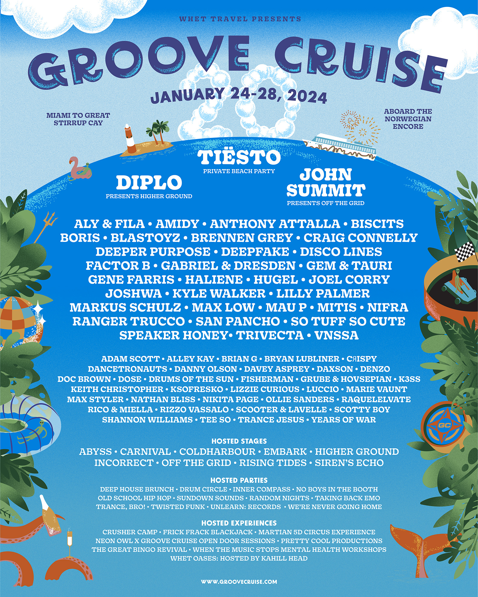 Groove Cruise 2024 Lineup