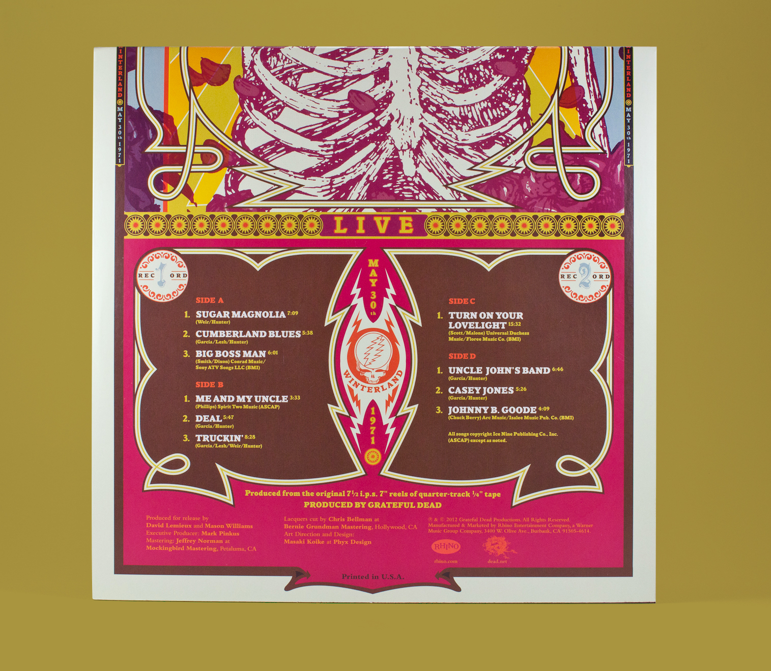Grateful Dead_Winterland LP - Phyx Design
