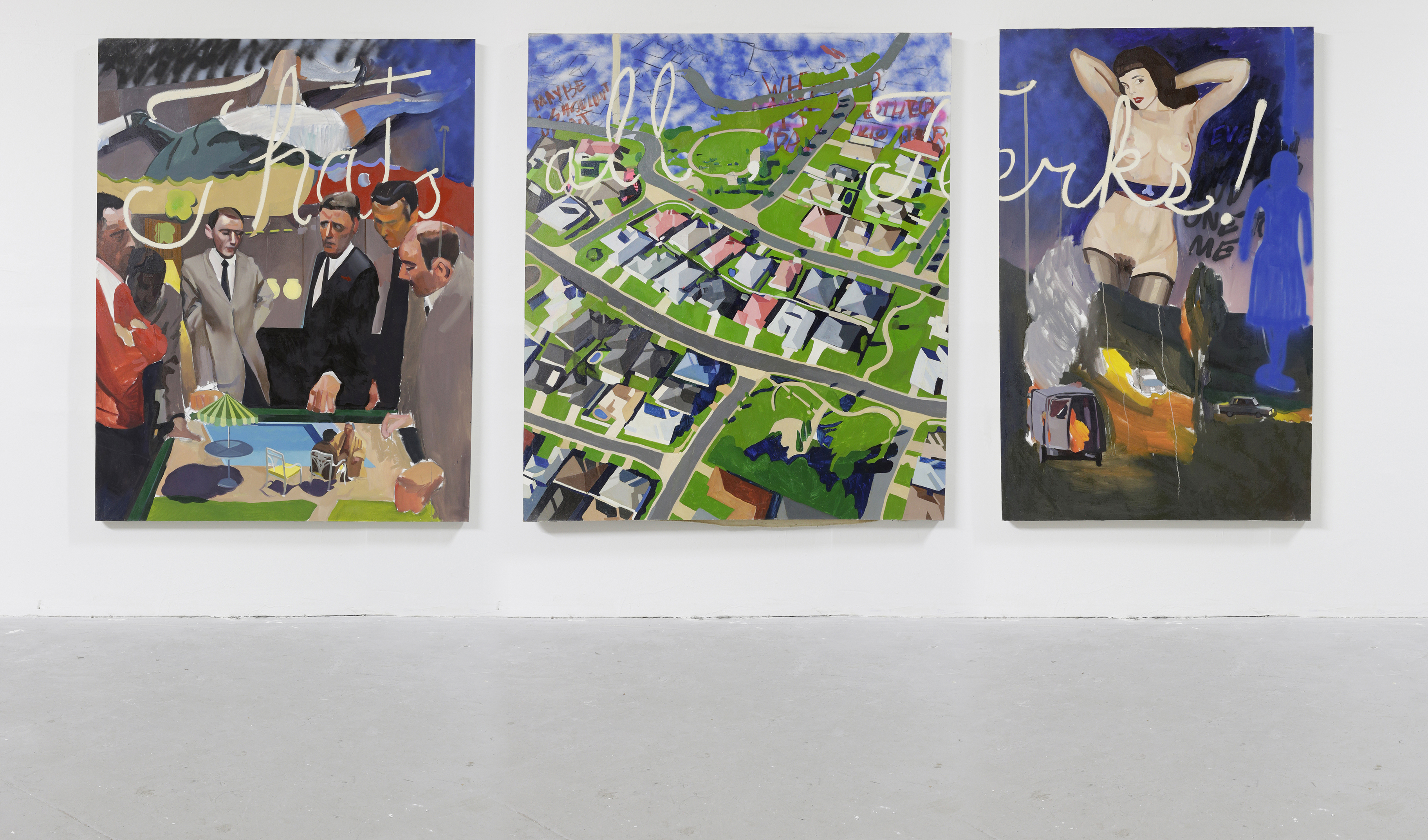 That's all Jerks triptych / oil on canvas / 2013