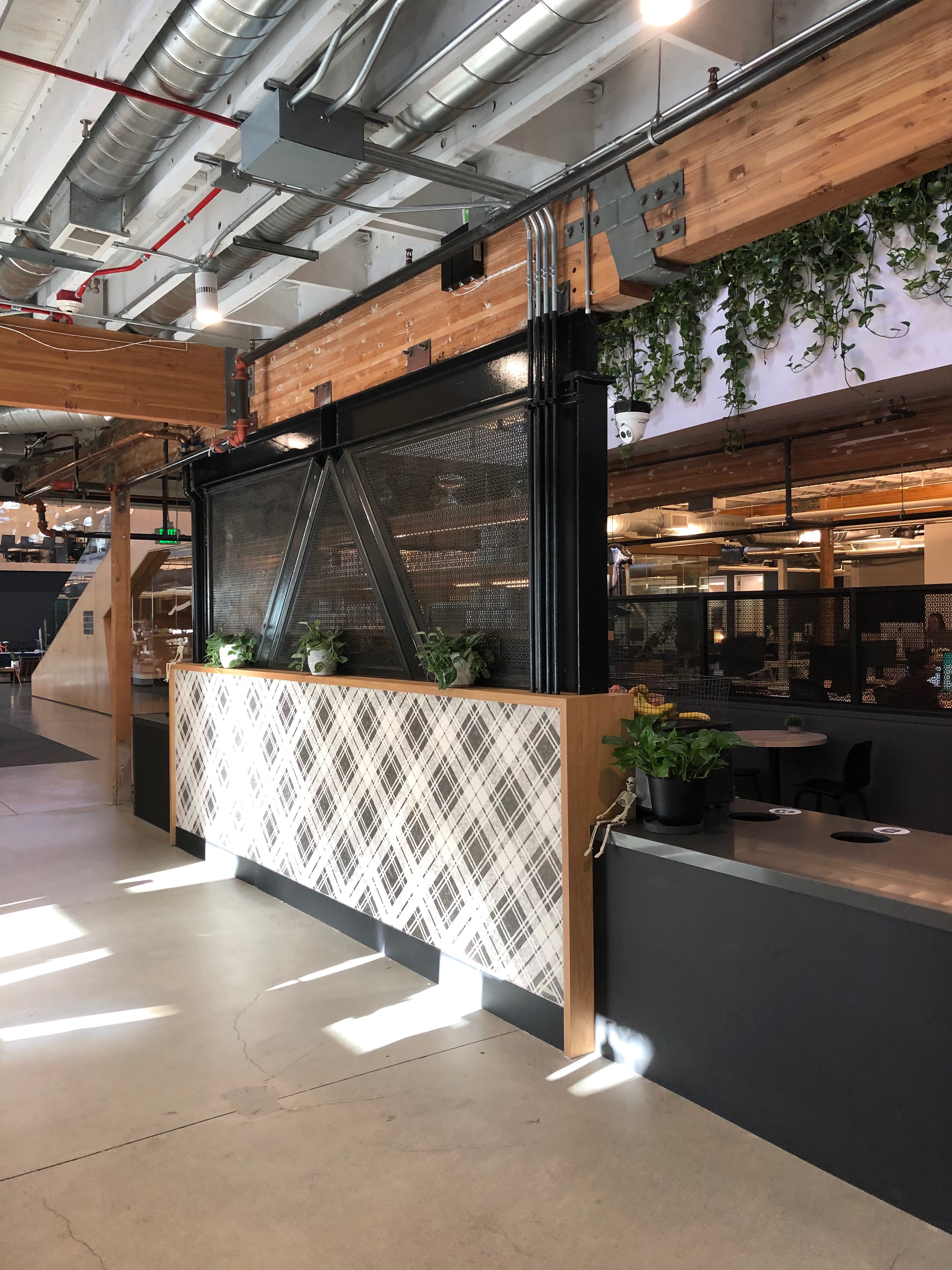 Photograph of coffee bar at entry