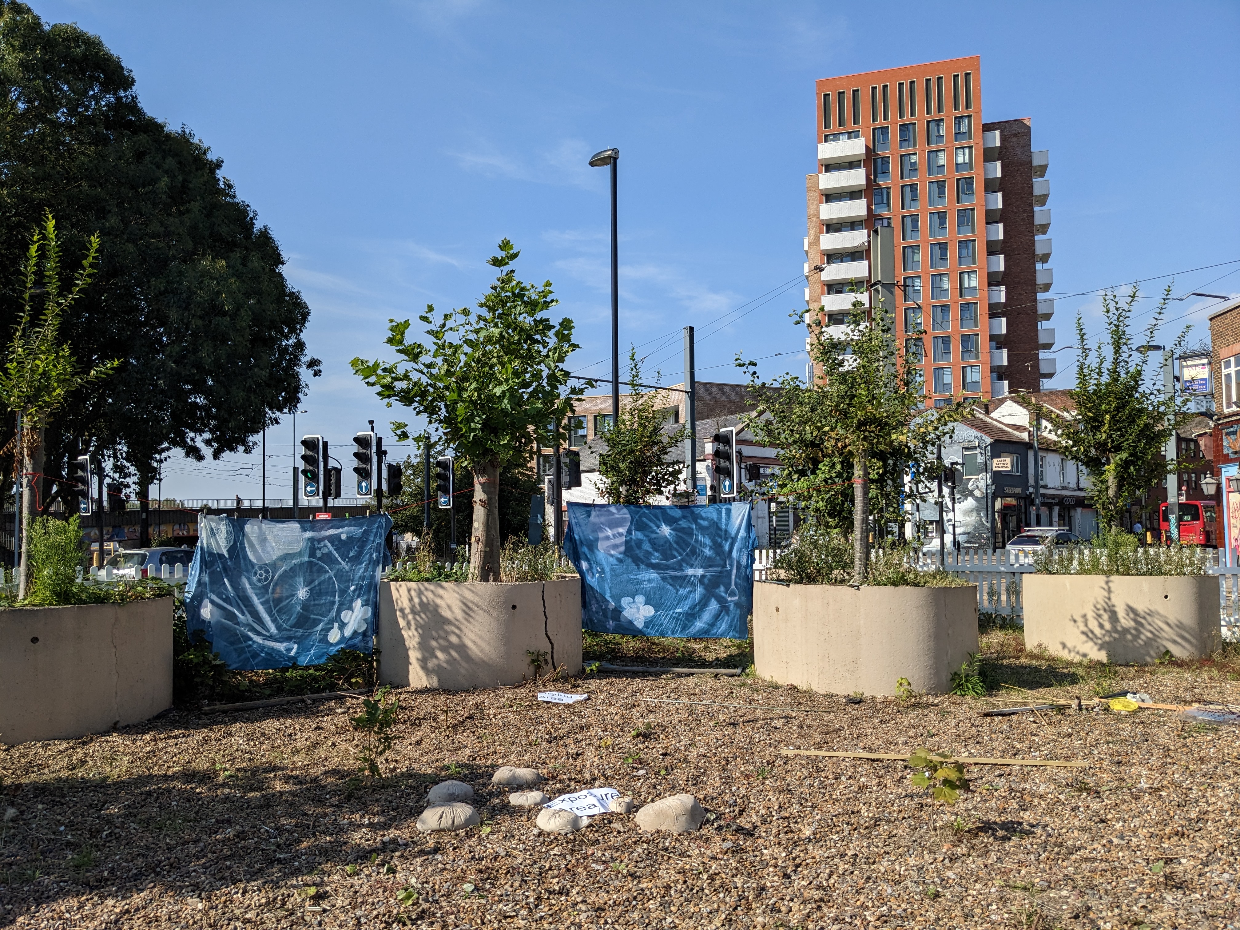 Cyanotype Workshop, Business is Driven By Quarterly Results, 2023. Desire Paths Commission, Turf Projects. 