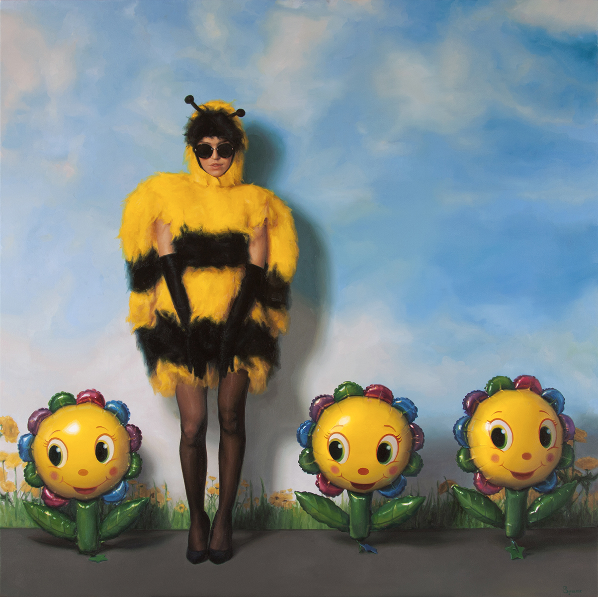 'Uh Huh Honey'. Oil on canvas