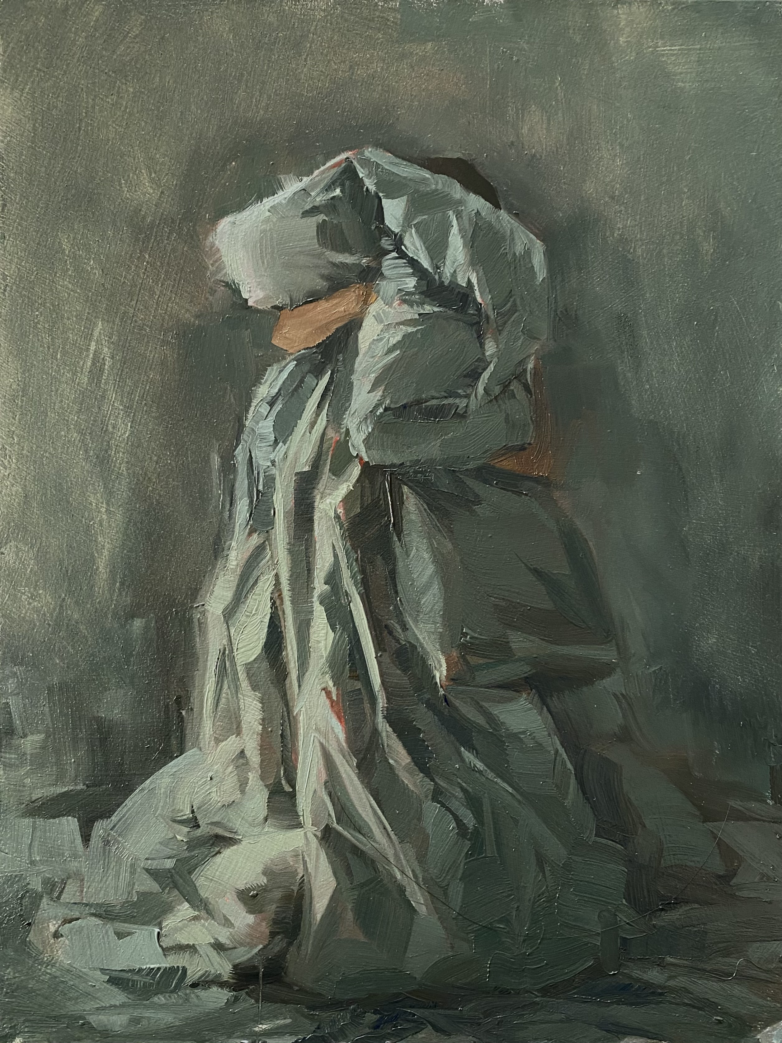 sinking, 2025oil on MDF32 x 24 cm