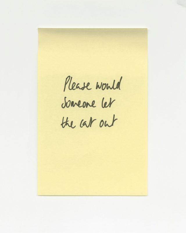 Edgar Martins, Note written by a female who died as a result of suicide by poisoning through the ingestion of strychnine (1933), 2015