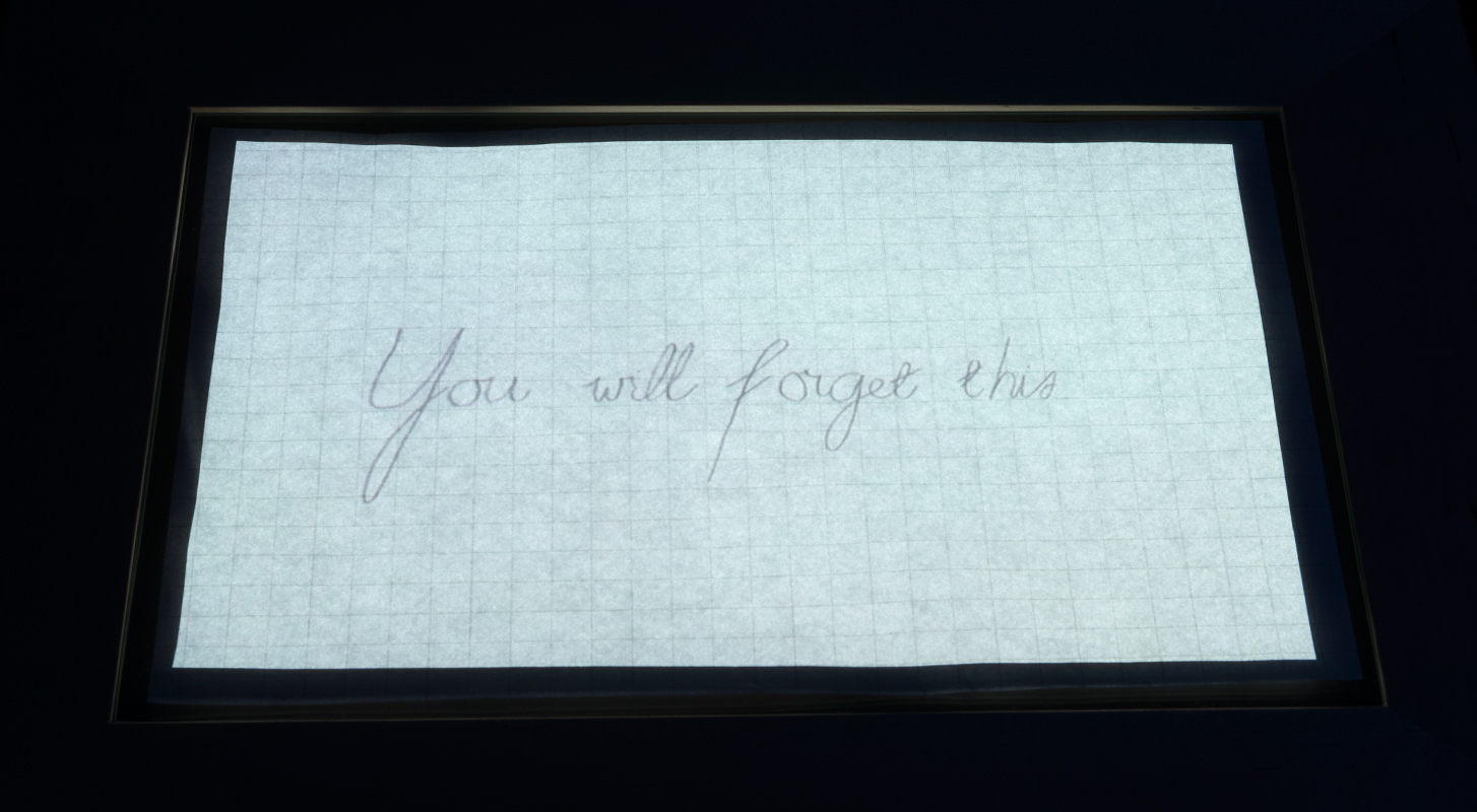 You will forget this