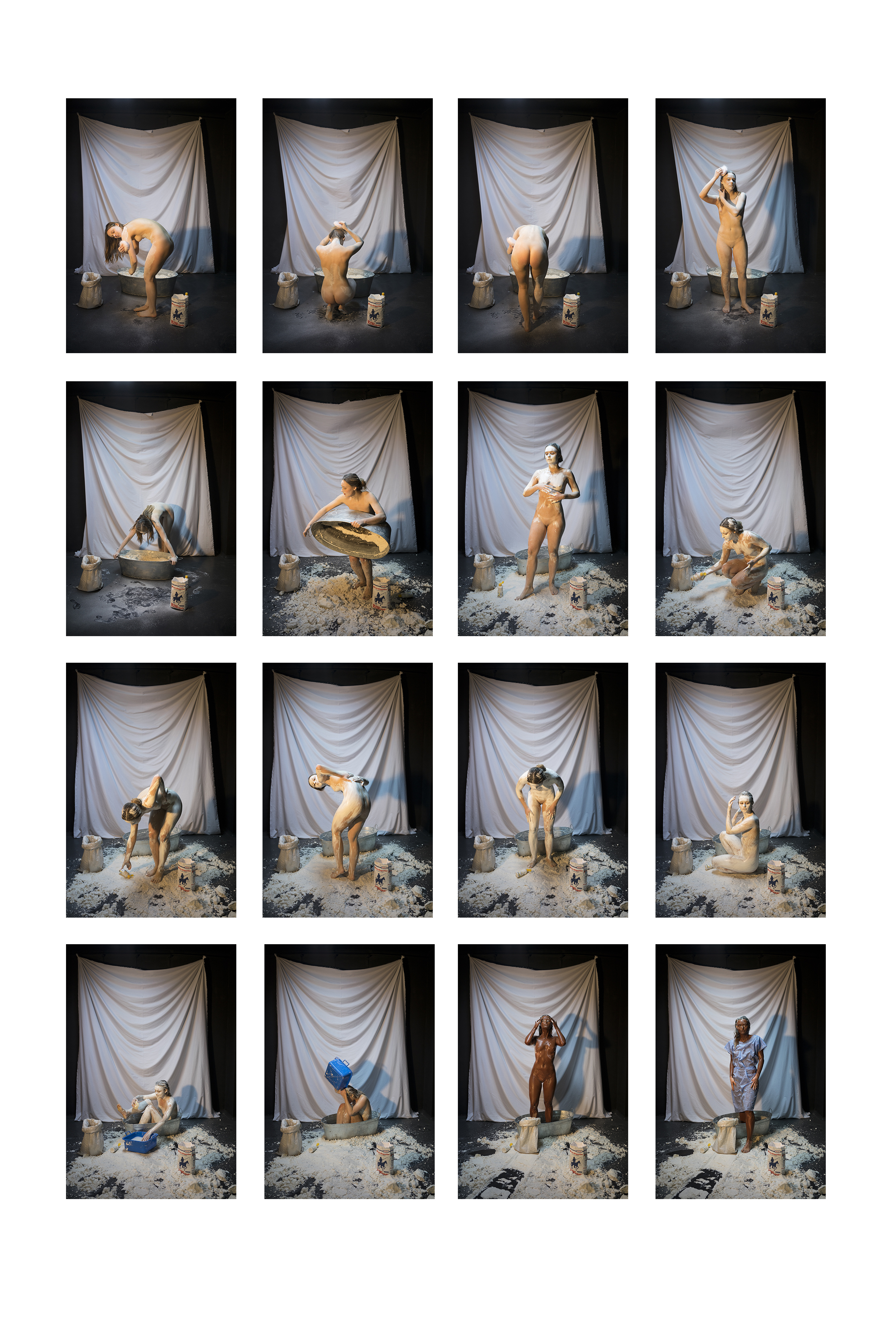 2018, "Búsqueda Revuelta", fotografías de performance