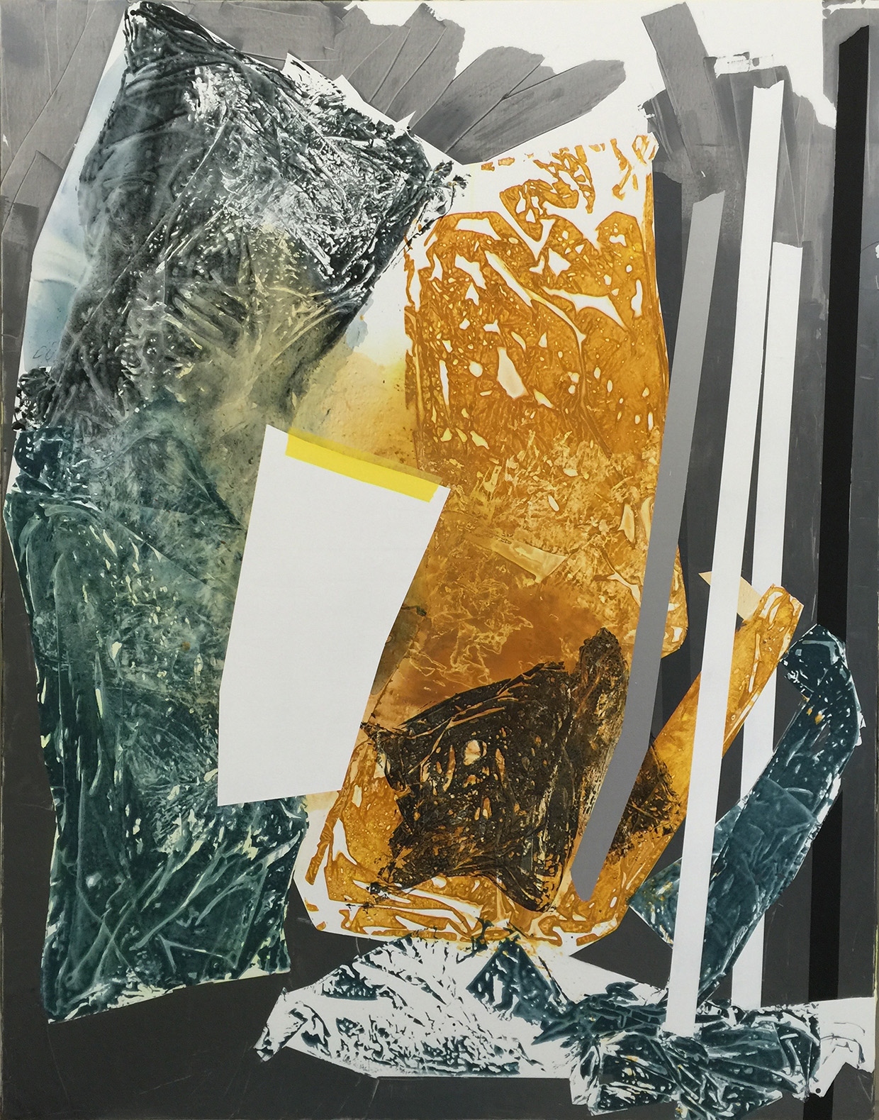 Untitled, acrylic on polyester canvas, 76" x 60", 193 x 152 cm 2015