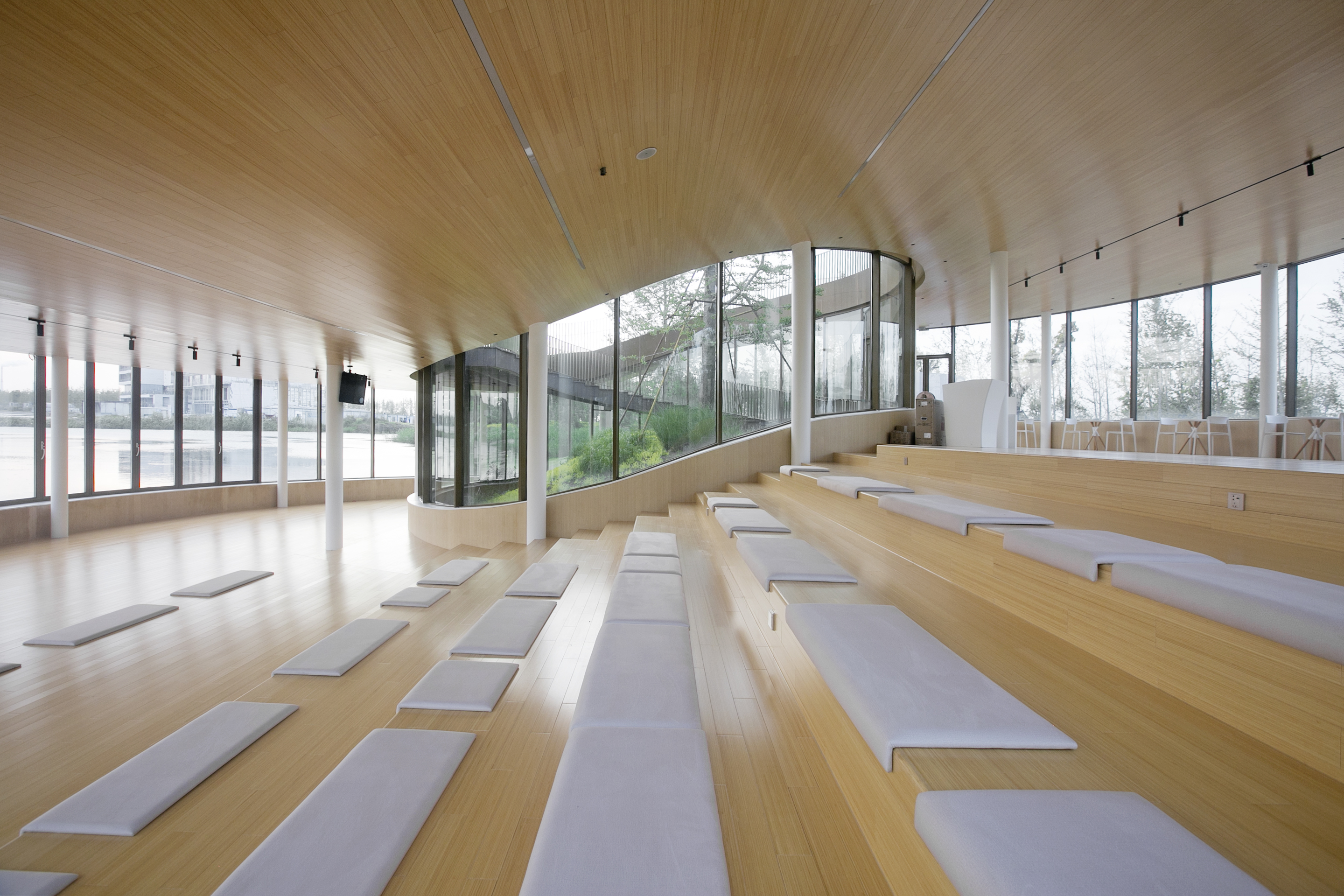 The interior is always first experienced from up to down.