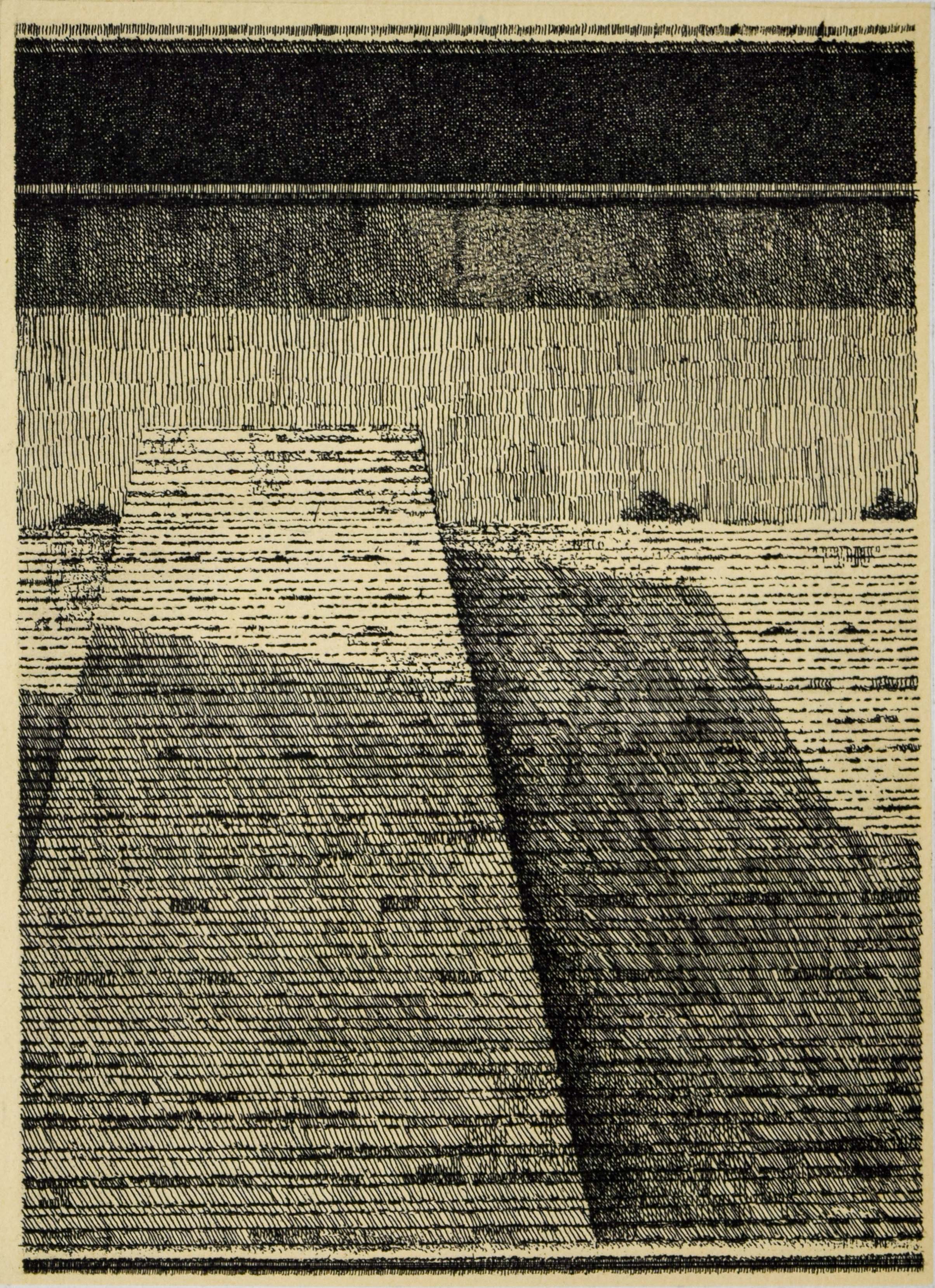 Dentro le mura, 2020, acquaforte su zinco, mm 200x150