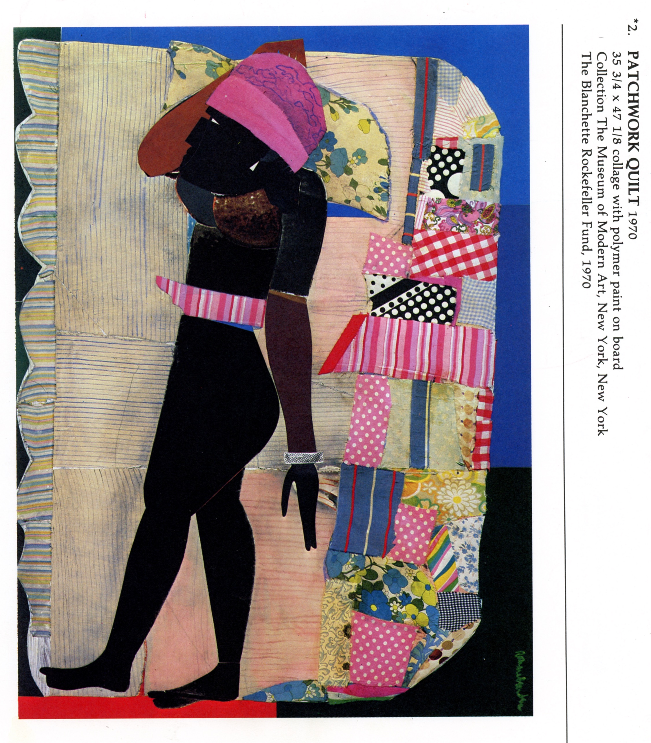 Image of Romare Bearden's Patchwork Quilt, 1970 - Trobaugh cites as an inspiration