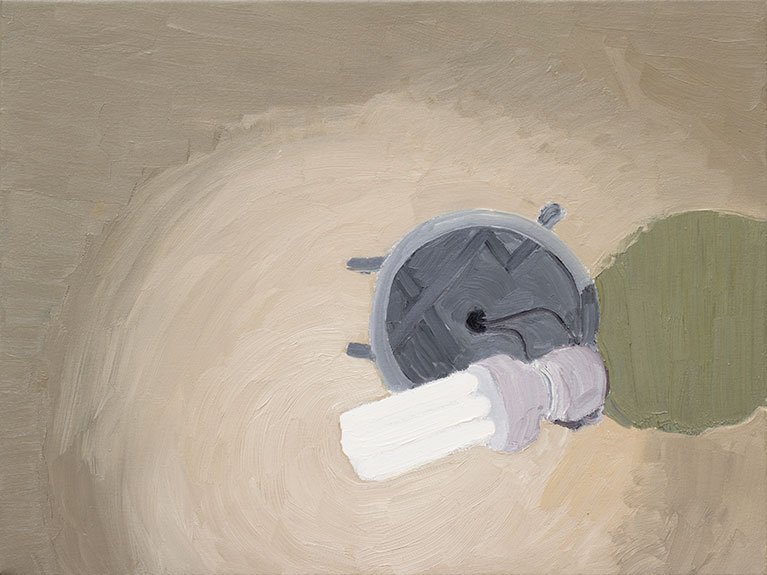Lâmpada fluorescente, 2014, óleo sobre tela, 30 x 40 cm