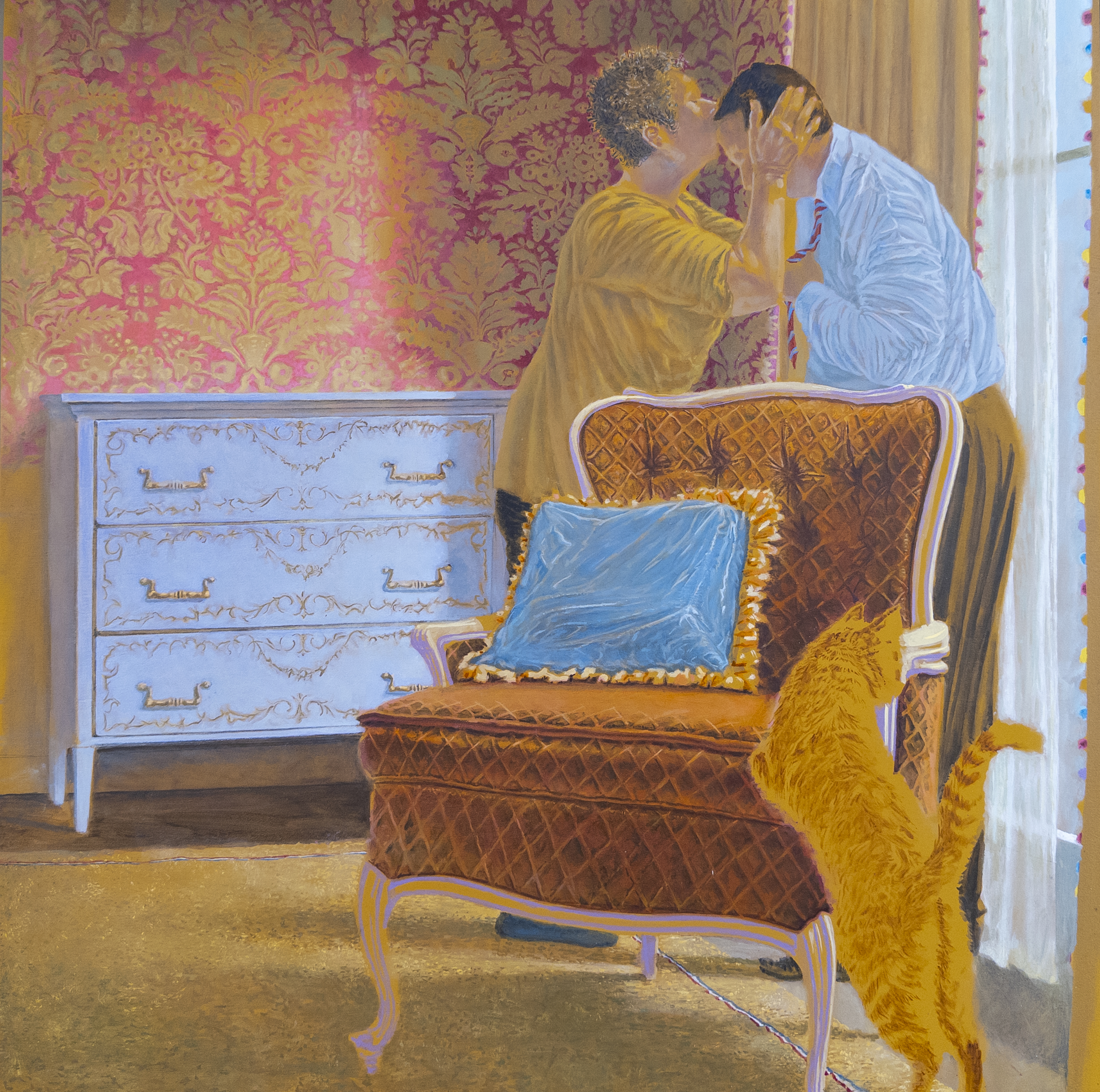 A tenderness encroaching on my mind, oil on panel, 18 x 18 in