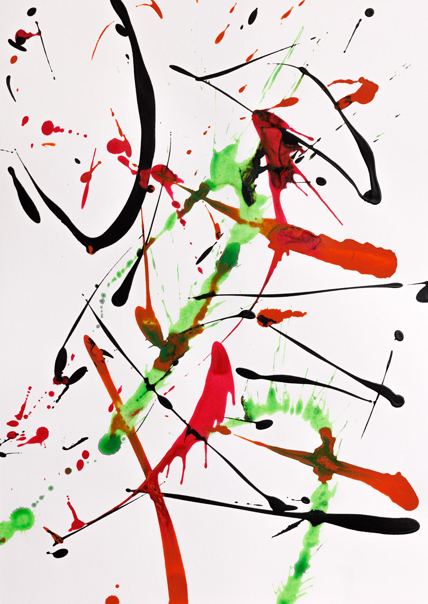 o. T.Acryl auf PapierDIN A2