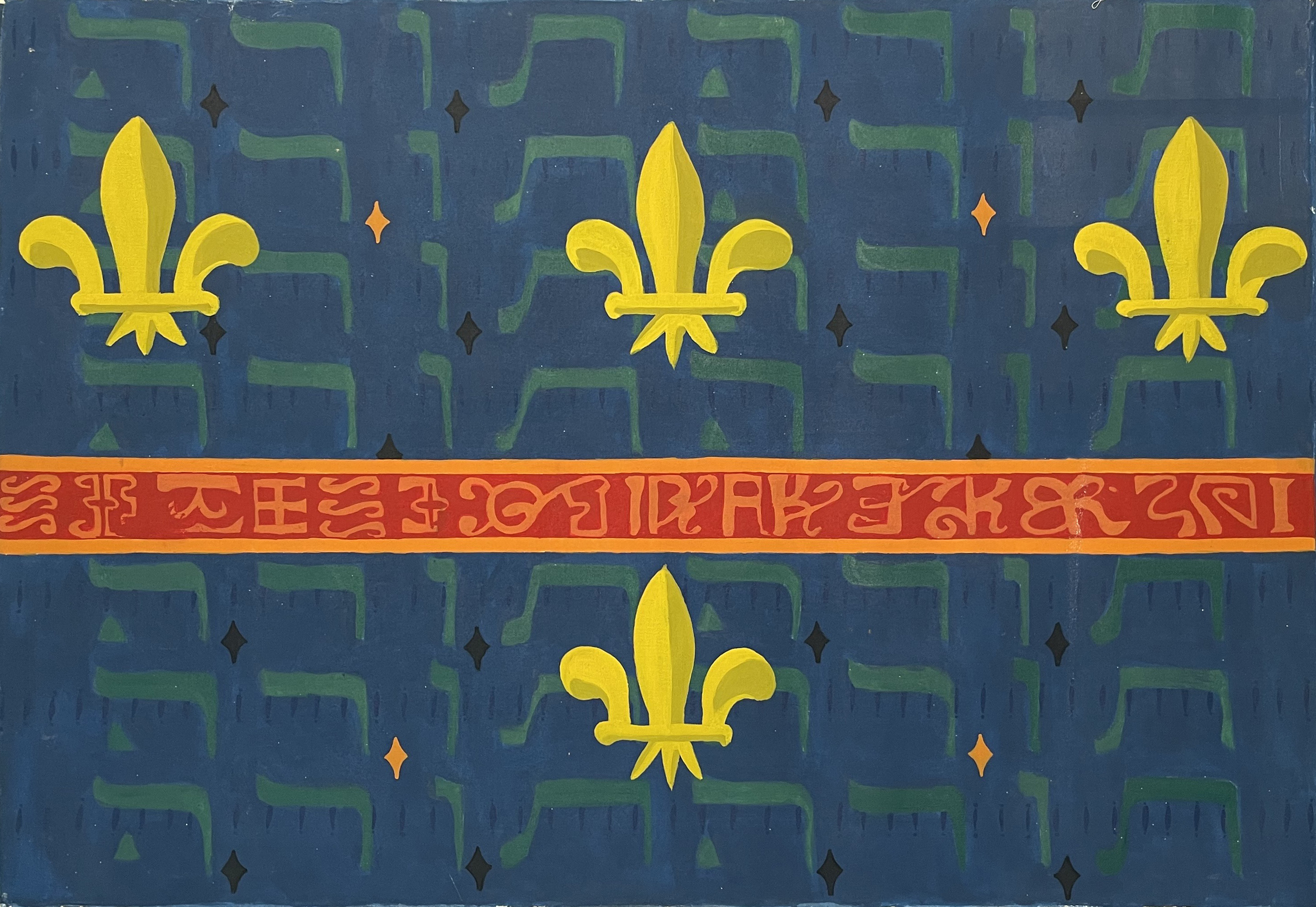 Untitled, 1990. Acrylic on canvas, 71 x 105 cm