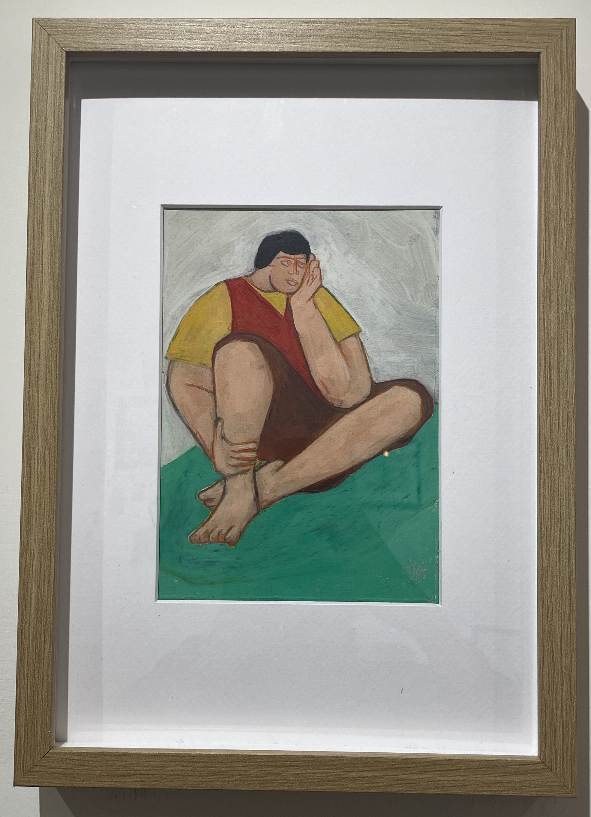 Spacing Out Figure, Watercolour and Colour Pencil