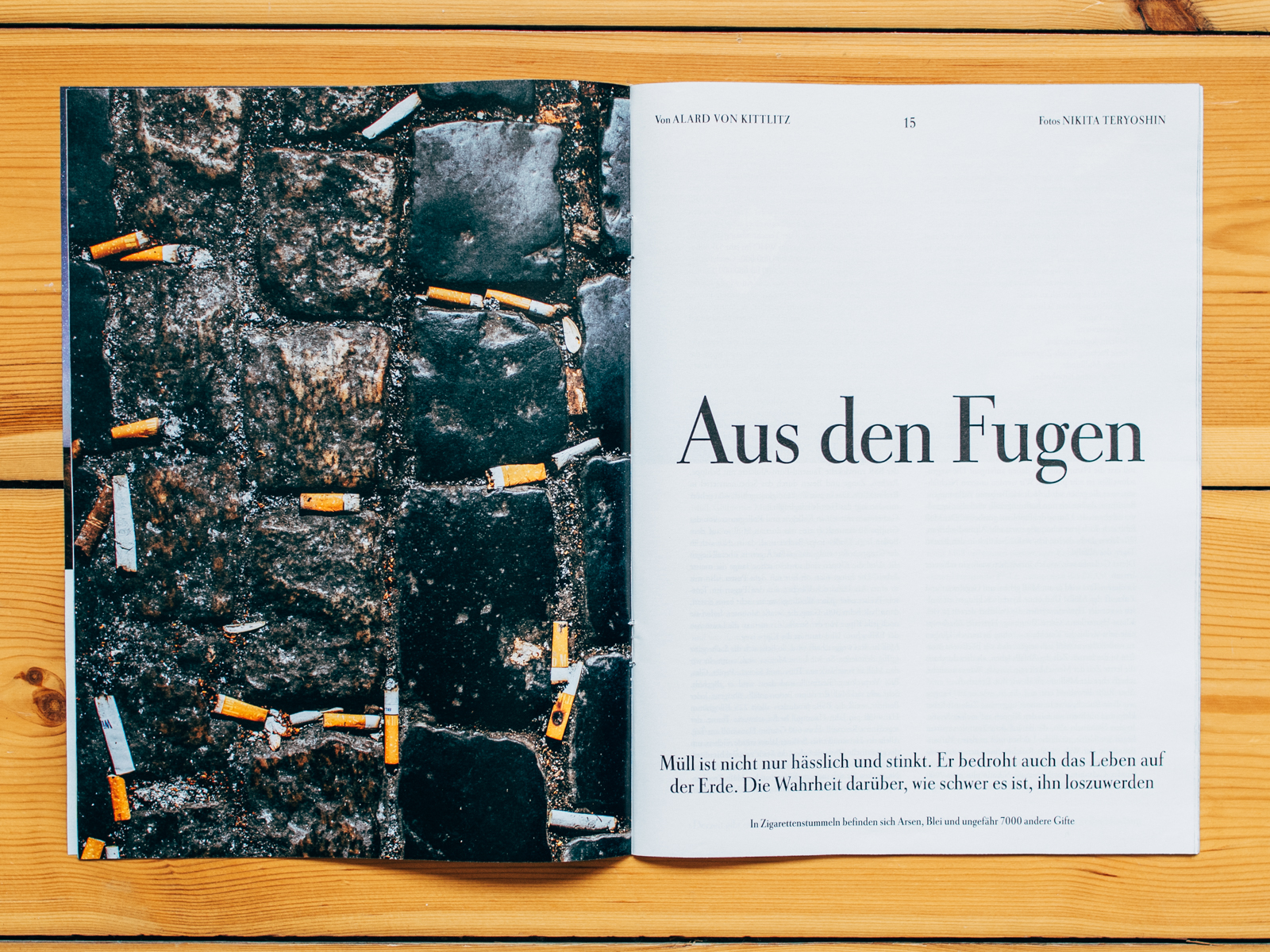 ZEIT Magazin / Cover Story about Waste / Nr. 2 Januar 2020