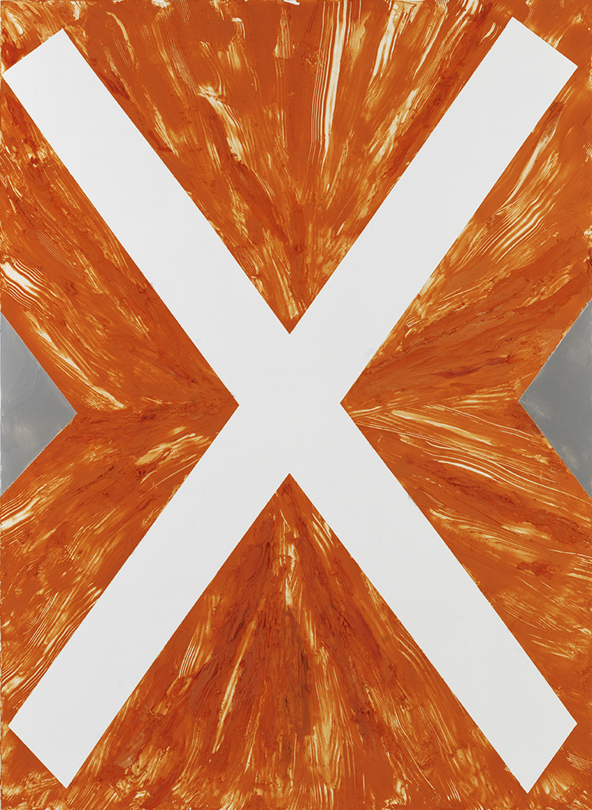 Untitled, acrylic on board, 84" x 60", 213 x 157cm 