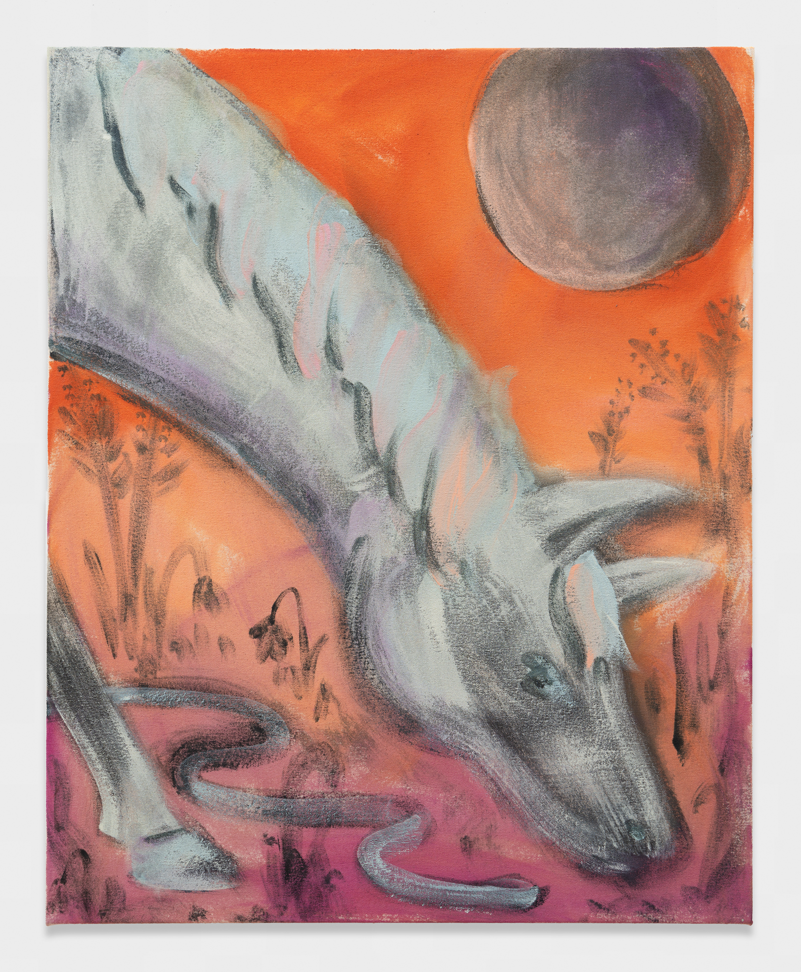 Sarah Alice MoranCrescent Moon, Horse and SnakeAcrylic on canvas30x24”2022