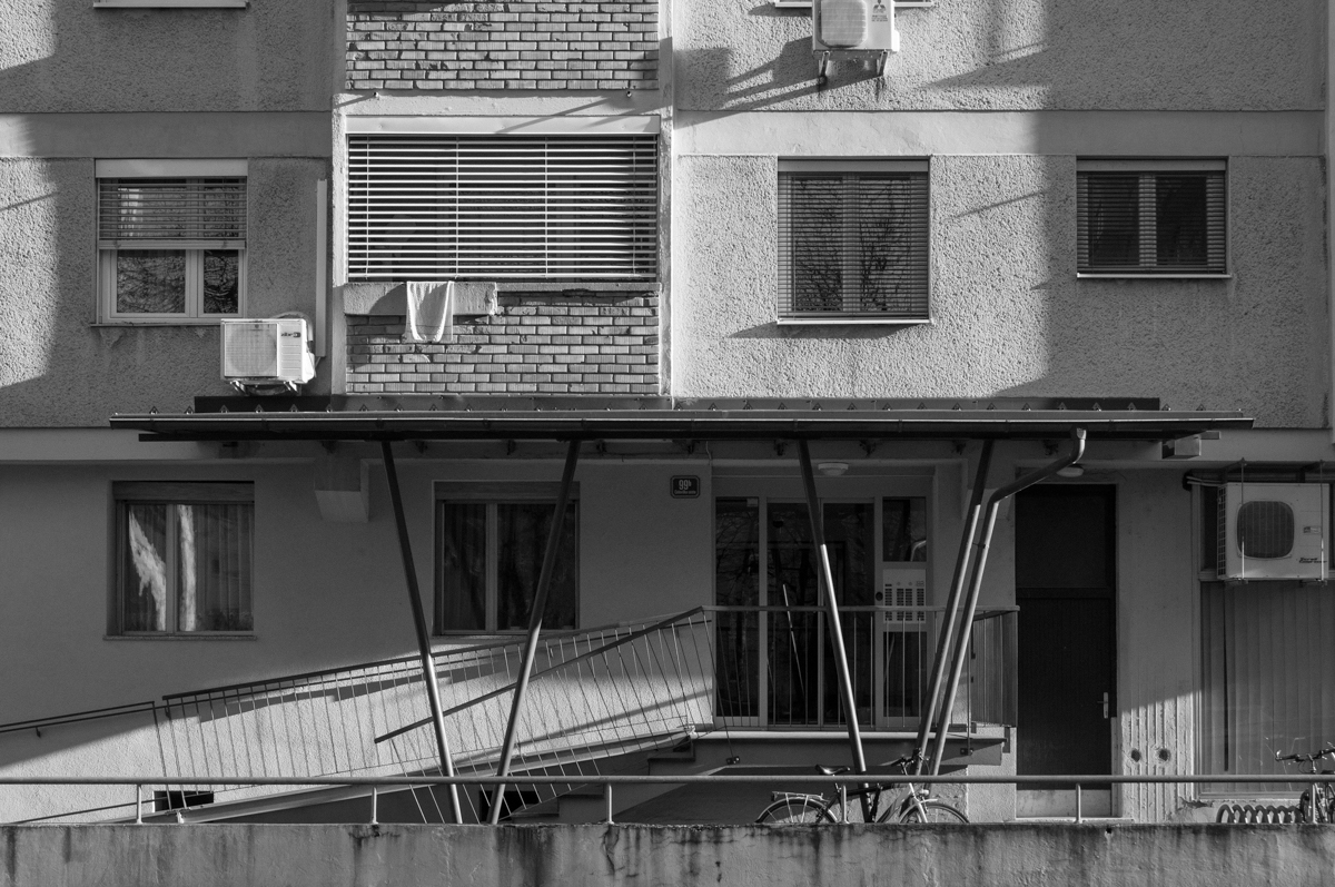 Stanovanjski blok ob Celov&scaron;ki cesti, Ljubljana / 1964, Janez Ahačič