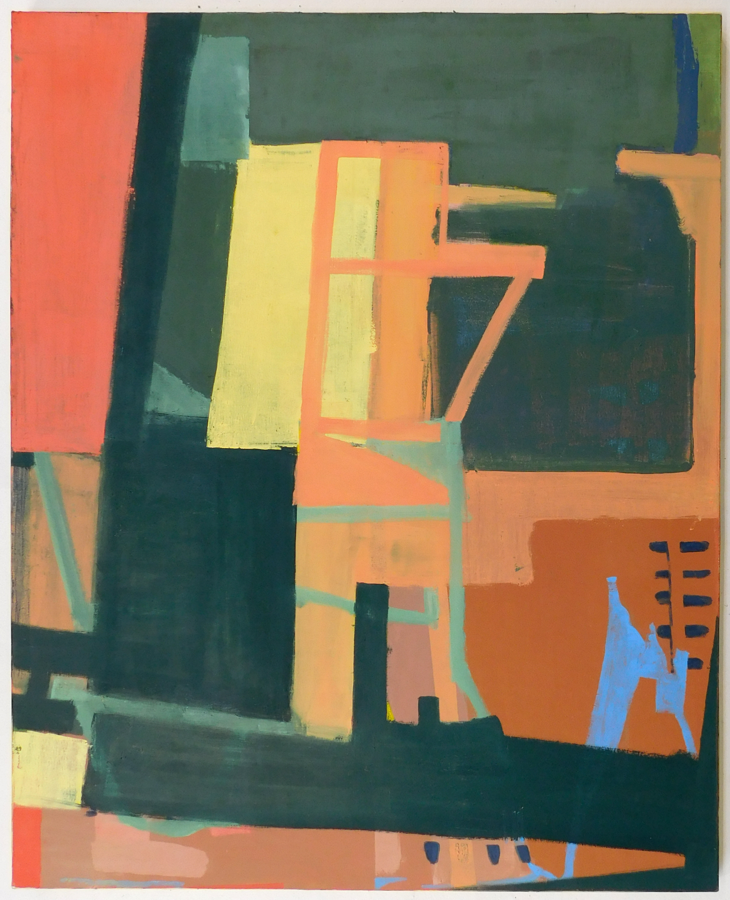 The Meeting (or the big chicken)43.5 x 54 inchesoil on canvas2021