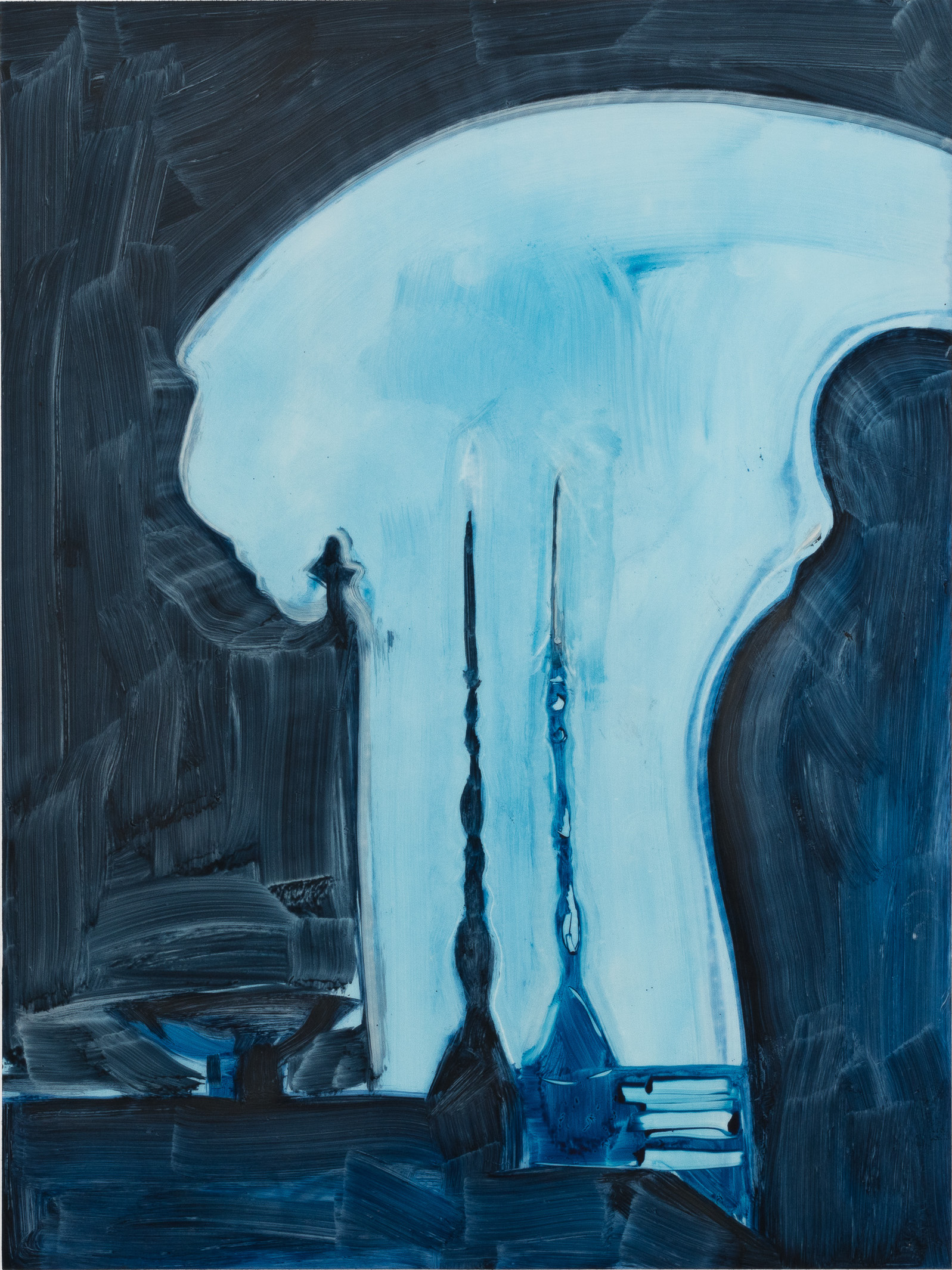 oil on paper, 12 x 9 inches