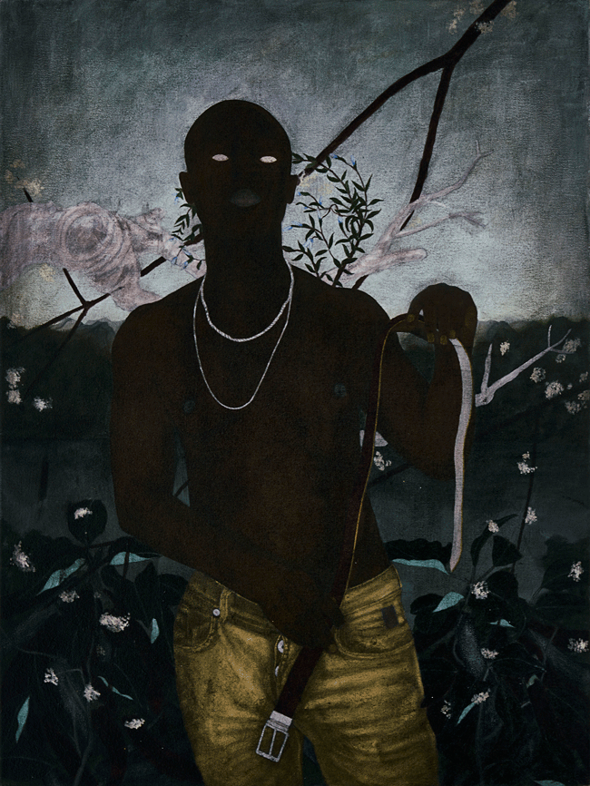 Uboya Benya I (2019) oil on canvas, 84 x 63 x 5 cm