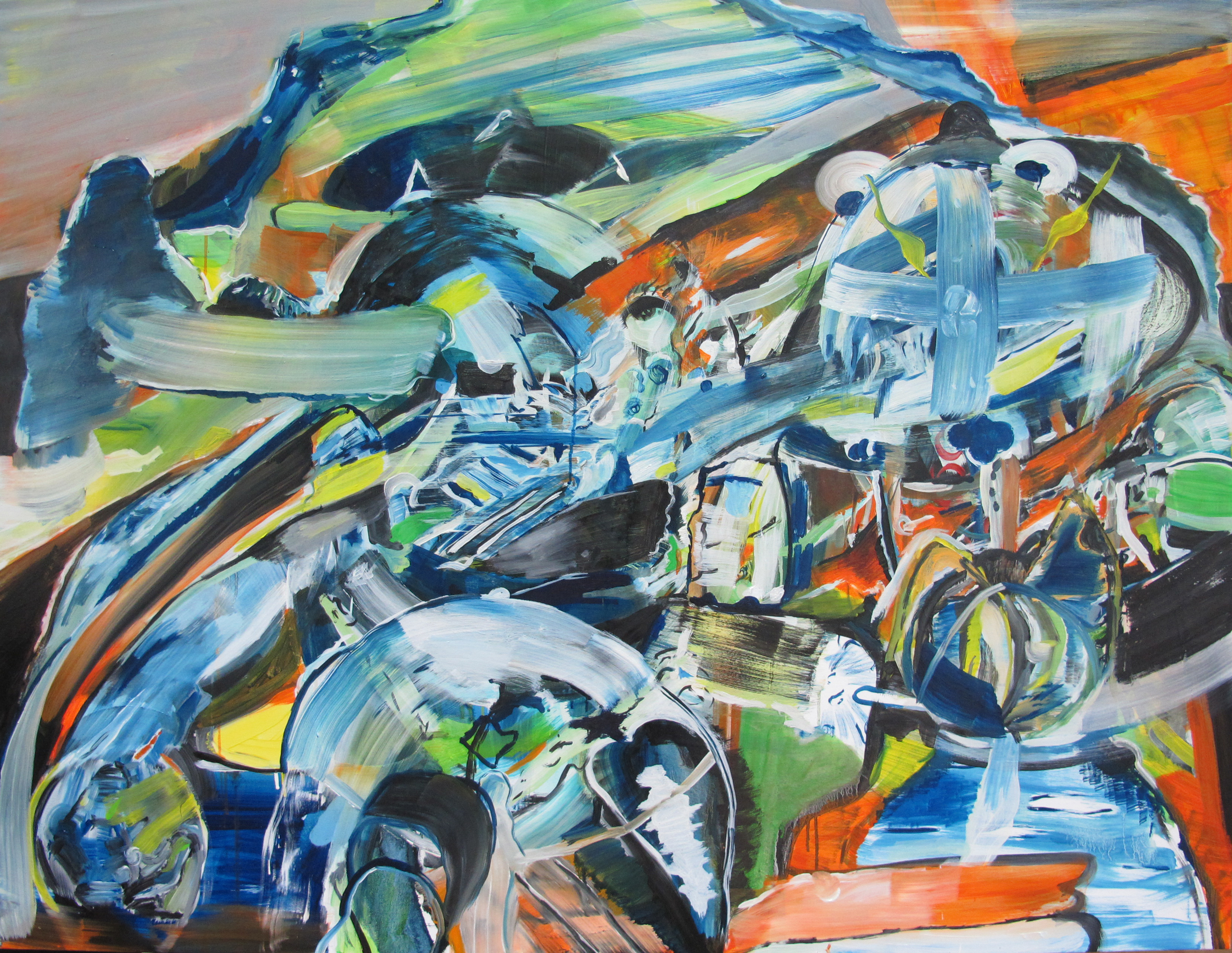 "Untitled", 2015. Oil on canvas, 120 x 160 cm