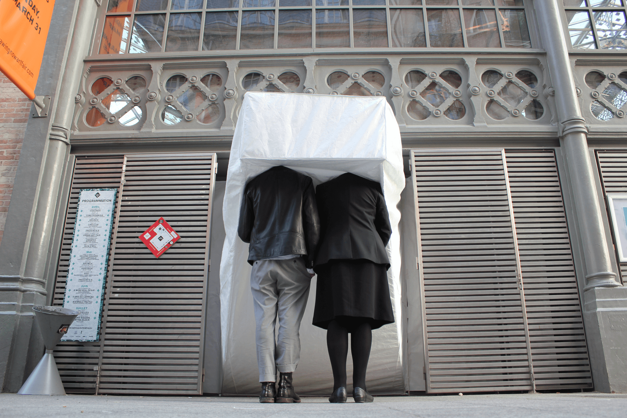 Headspacing#3, performative installation, Drawing Now, Art Fair, Le Carreau du Temple, Paris 2019
