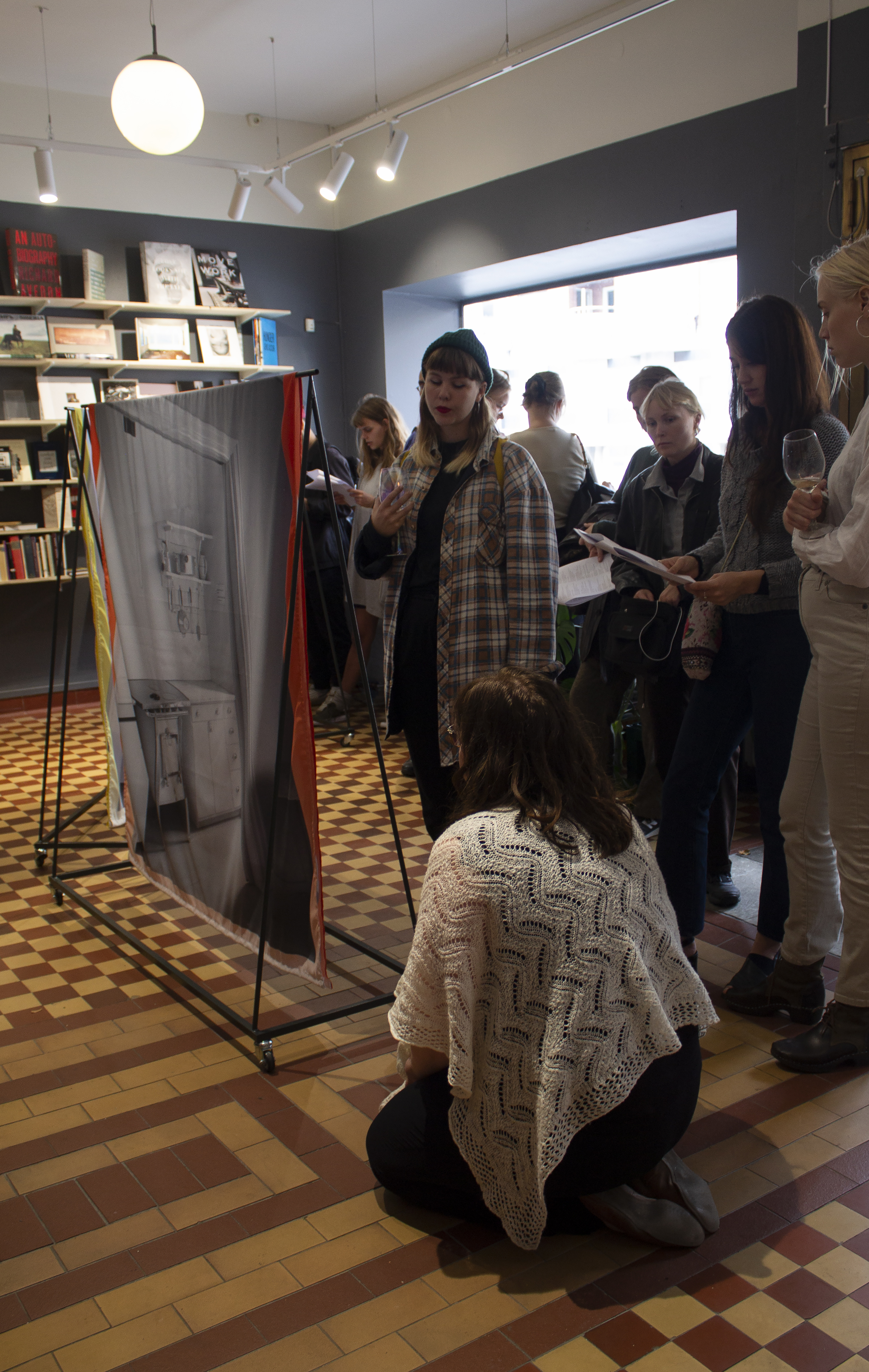 Performance at the bookshop Anti in Malmö