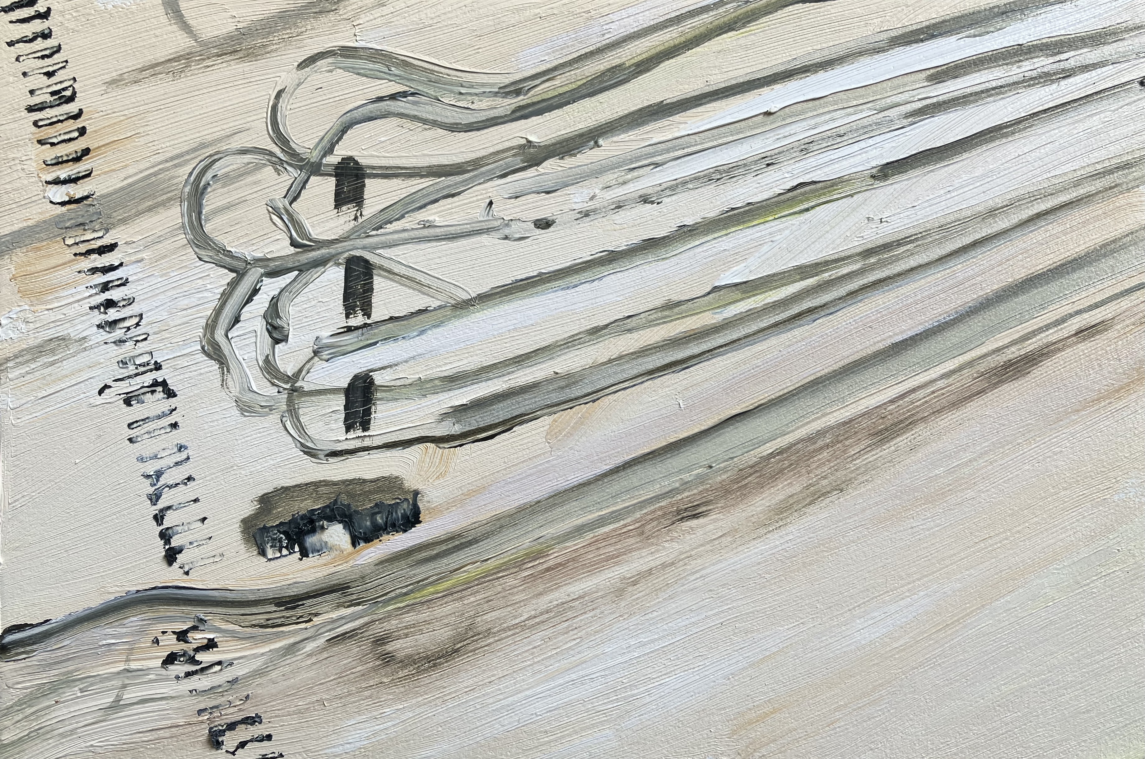 Tagebau 4, oil on MDF, 20 x 30 cm