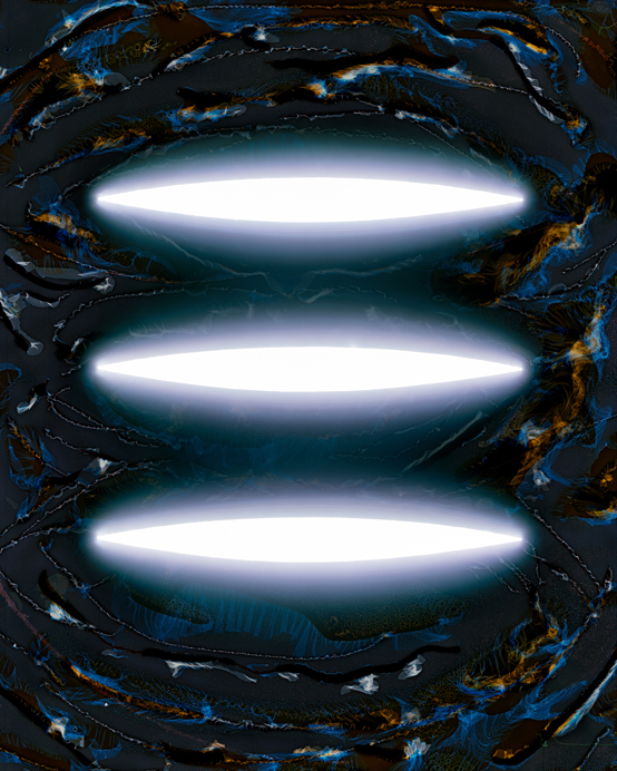 The Making or Being Of #8 (The Way of the Ghost)2022Light drawing and tampered negative, archival pigment print, 40 x 32 inches