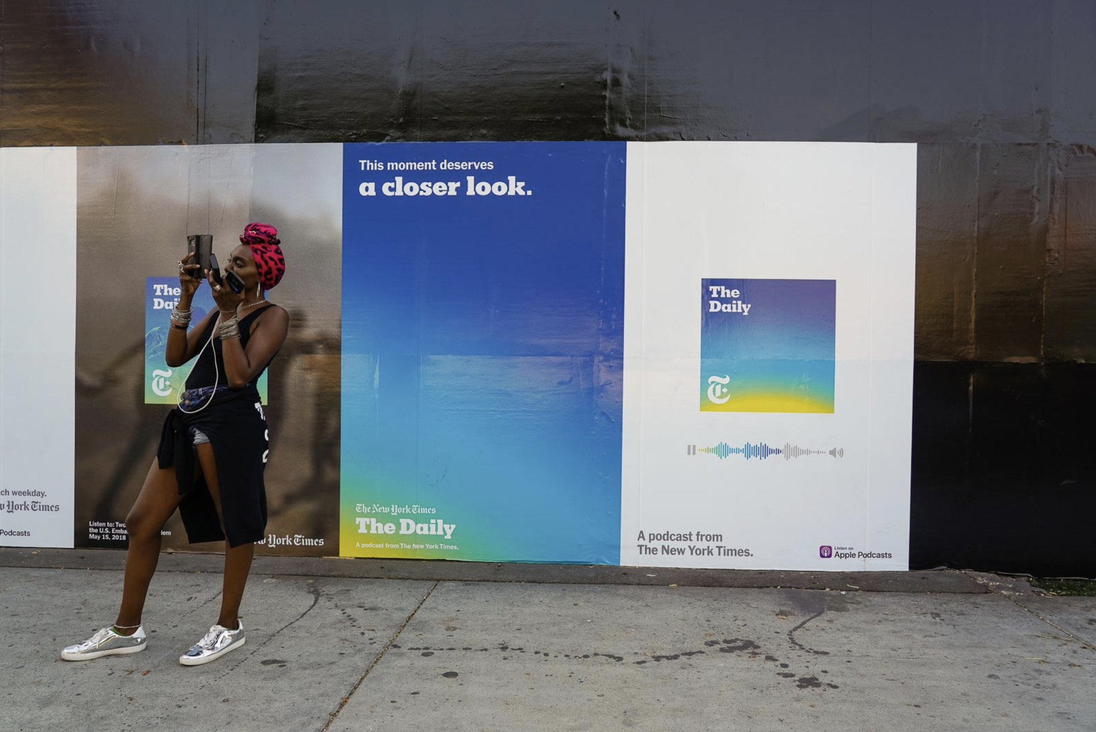 was art director and brand marketer for The New York Times