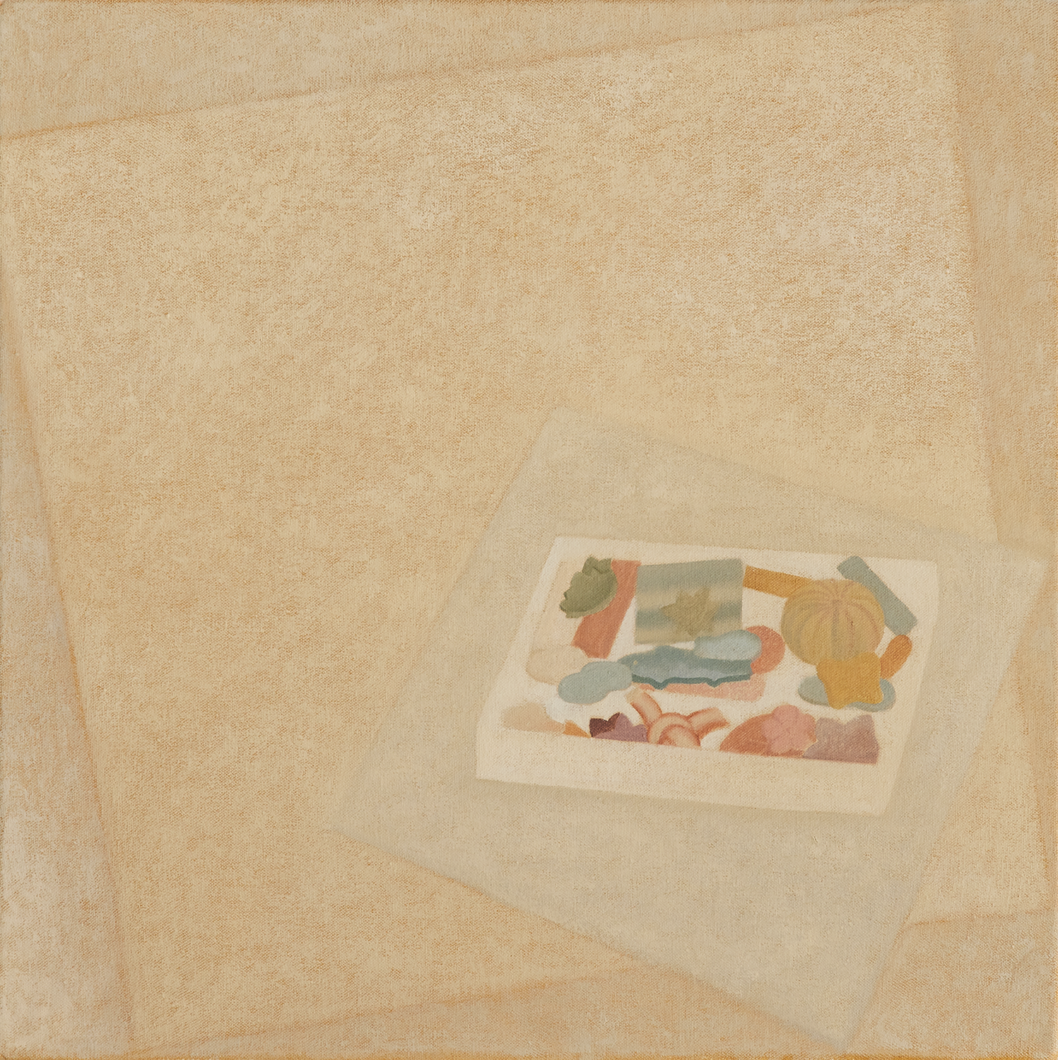 "Wagashi (doces japoneses)", 2025, óleo sobre tela