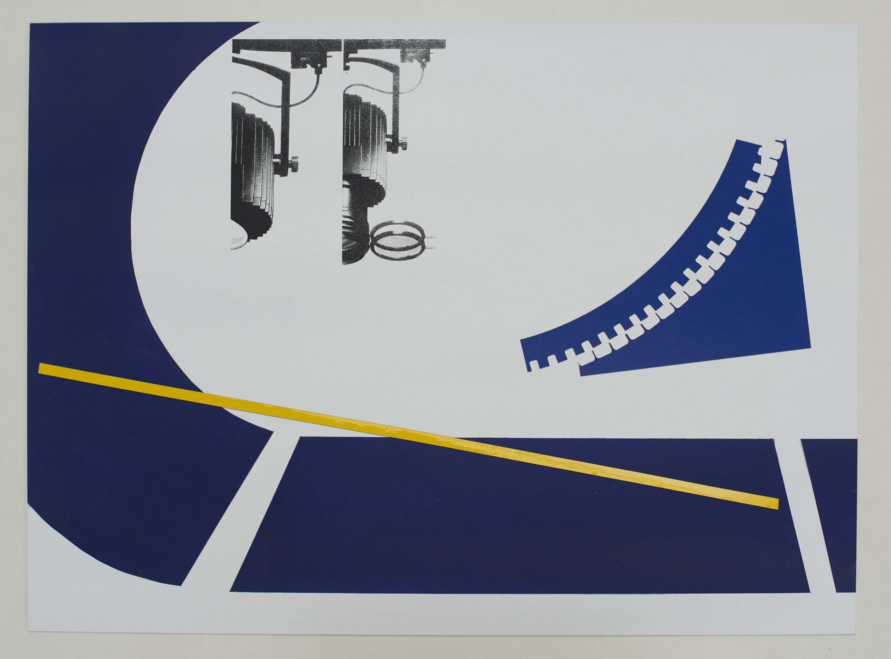 Brake line // stagger start. 2018, powder coated steel, acrylic and magnetic sheet