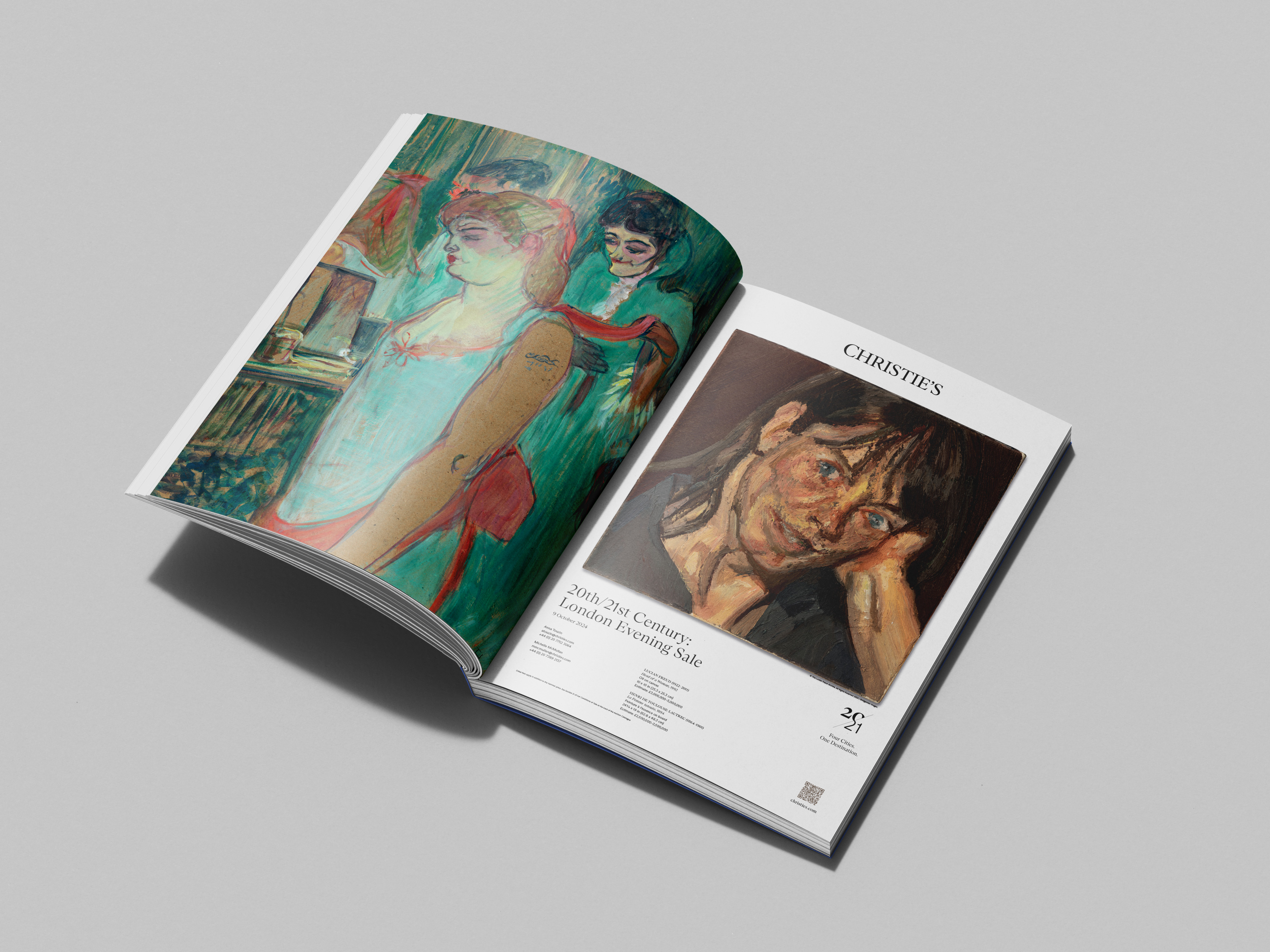 Here's a print ad I worked on for a Christie's 20/21 sale in London. When you're selling something for millions of pounds, the tiniest details matter.