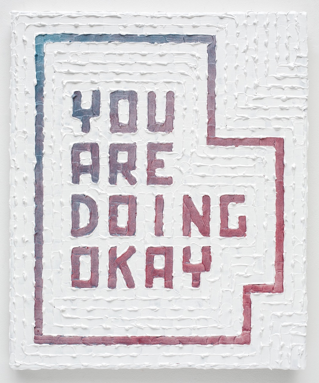 The Backhand (You Are Doing Okay) Acrylic, Enamel, Primed Canvas 20 x 24 inches 2015