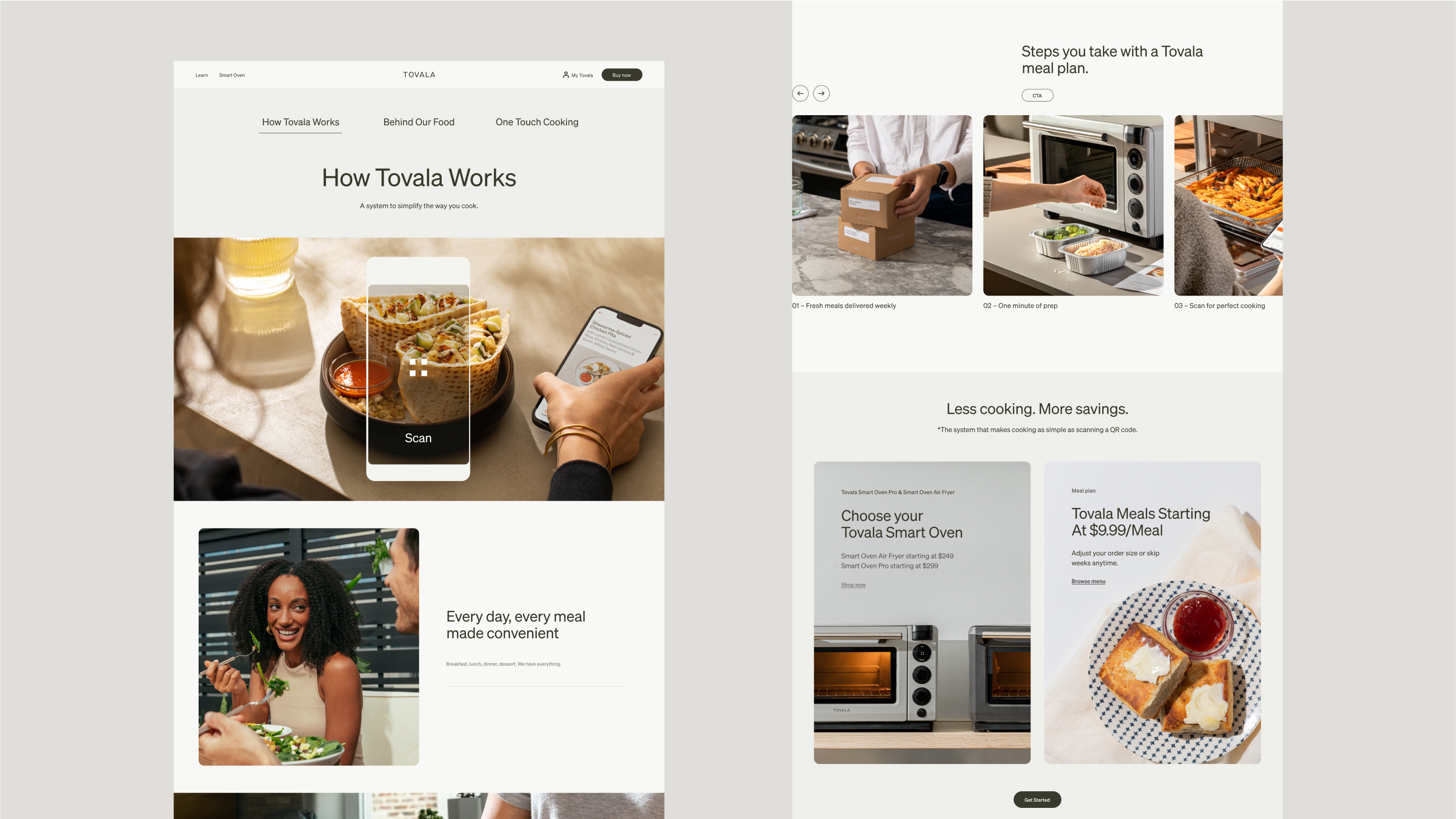 Tovala - Explore Menu - Fresh Meal Delivery Service. 1 Minute of Prep.