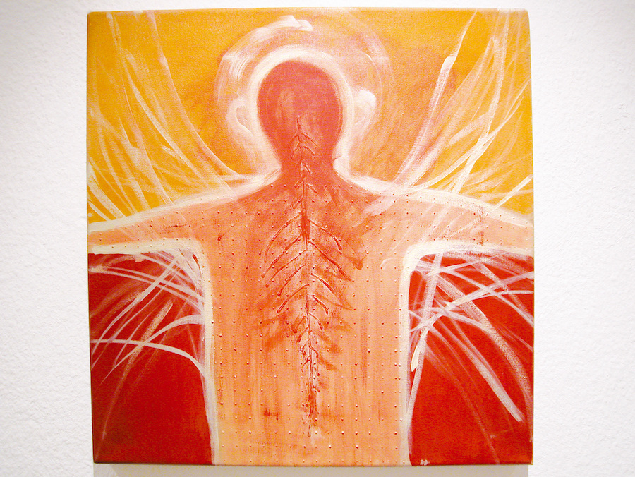 Trying to fly, 2006, 40x40cm, Painting